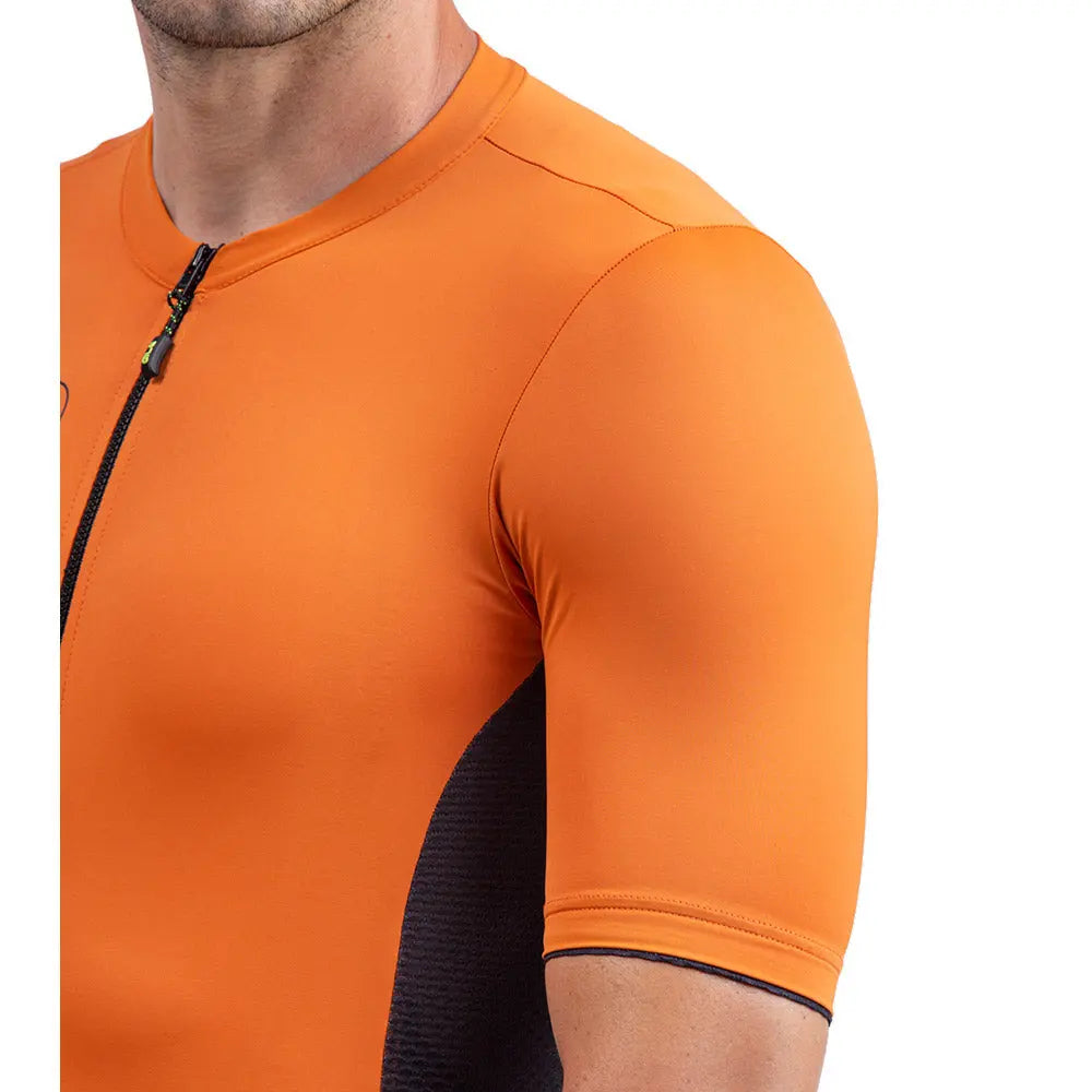 Ale Clothing Colour Block Pragma Short Sleeves Jersey Orange - FREE UK Shipping, FREE 365 Day Returns | Moto Central