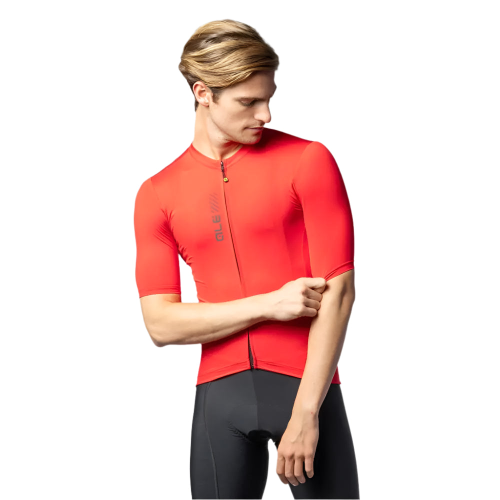 Ale Clothing Colour Block 2.0 Pragma Short Sleeves Jersey Red - FREE UK Shipping, FREE 365 Day Returns | Moto Central