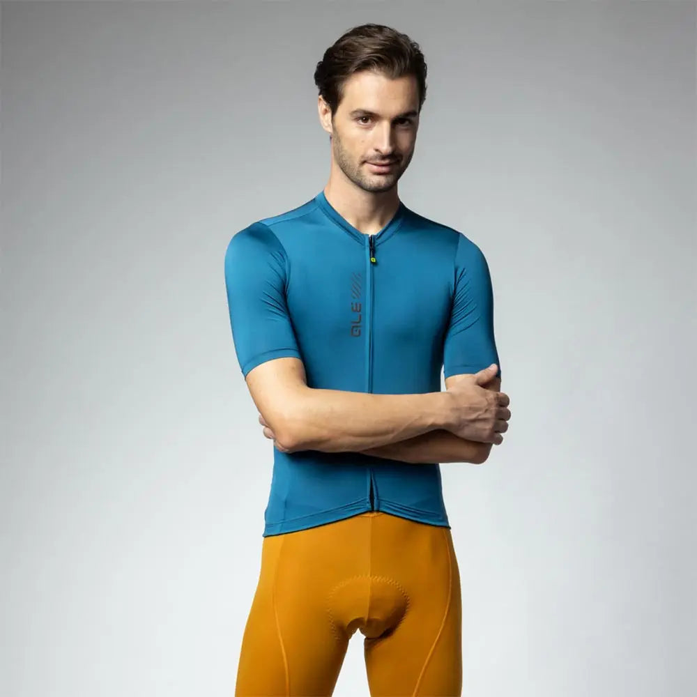 Ale Clothing Colour Block 2.0 Pragma Short Sleeves Jersey Cyan - FREE UK Shipping, FREE 365 Day Returns | Moto Central