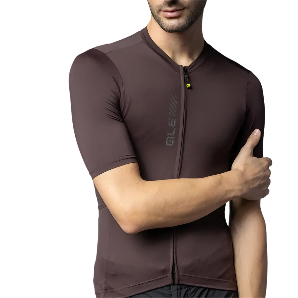 Ale Clothing Colour Block Off Road Pragma Short Sleeves Jersey Brown - FREE UK Shipping, FREE 365 Day Returns | Moto Central