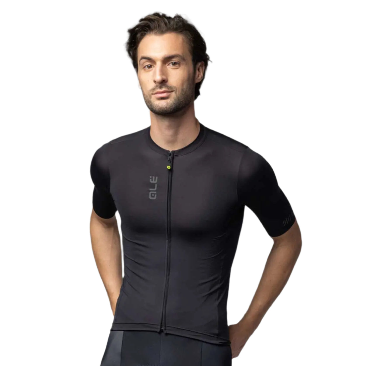 Ale Clothing Colour Block SS25 Pragma Short Sleeves Jersey Black - FREE UK Shipping, FREE 365 Day Returns | Moto Central