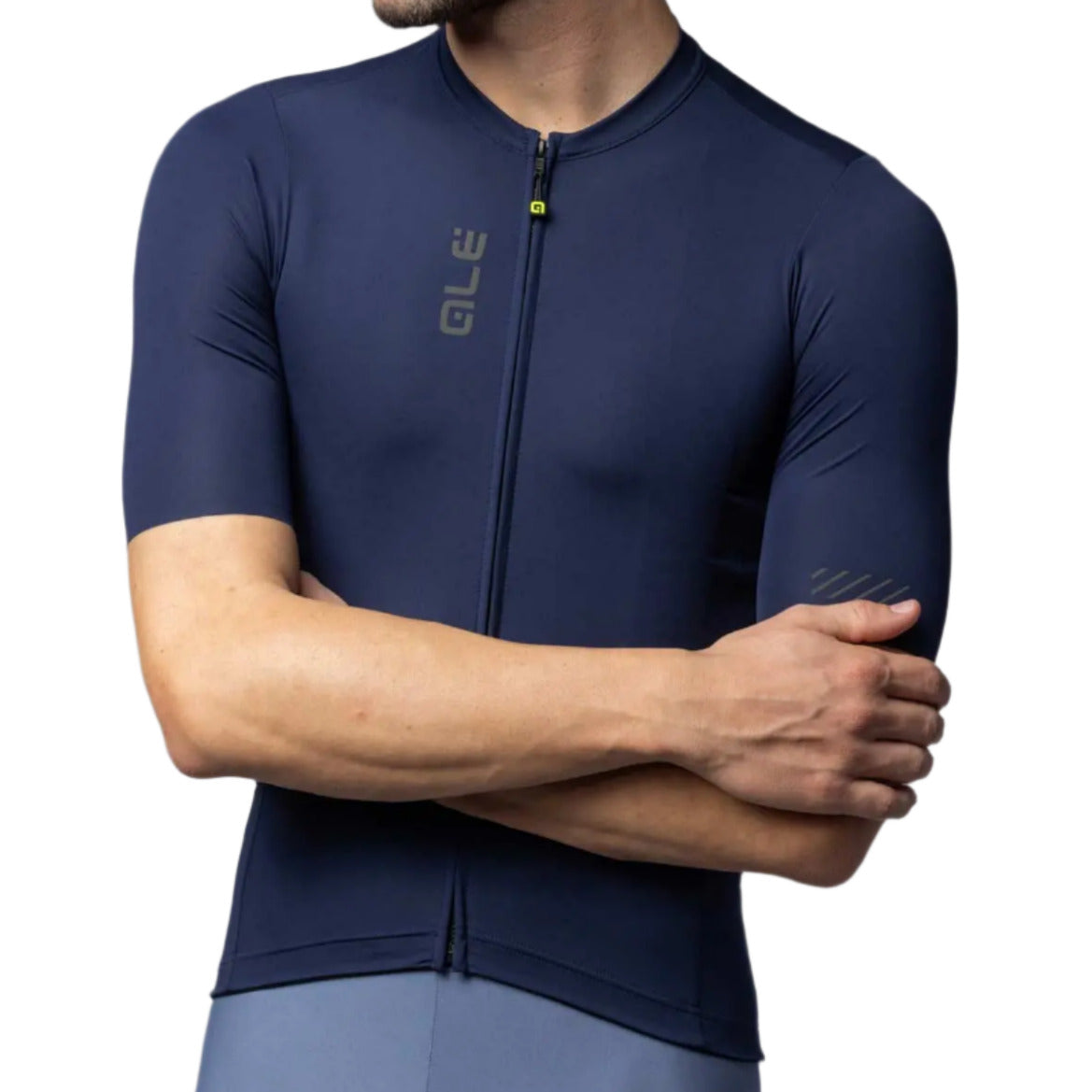 Ale Clothing Colour Block SS25 Pragma Short Sleeves Jersey Navy - FREE UK Shipping, FREE 365 Day Returns | Moto Central