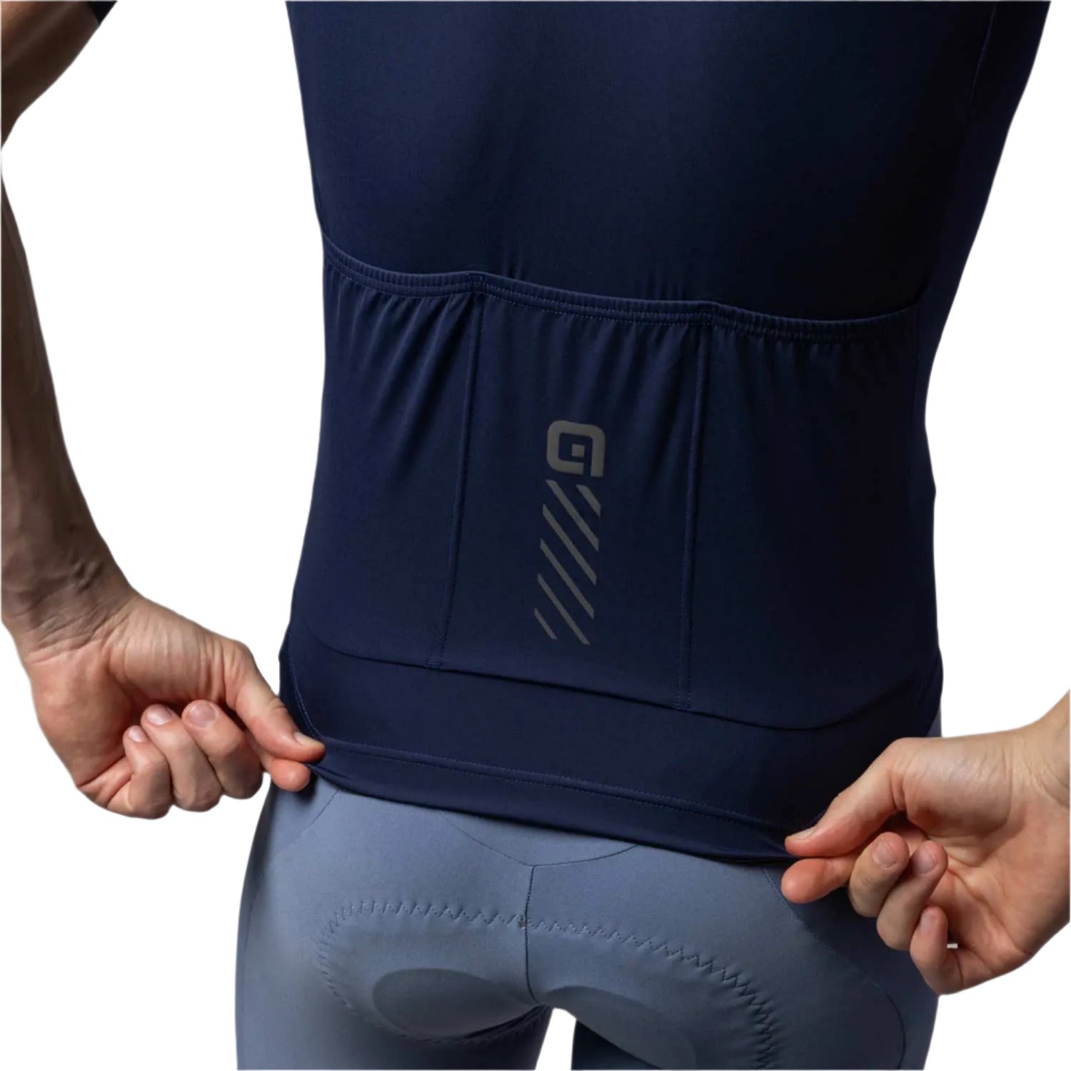 Ale Clothing Colour Block SS25 Pragma Short Sleeves Jersey Navy - FREE UK Shipping, FREE 365 Day Returns | Moto Central