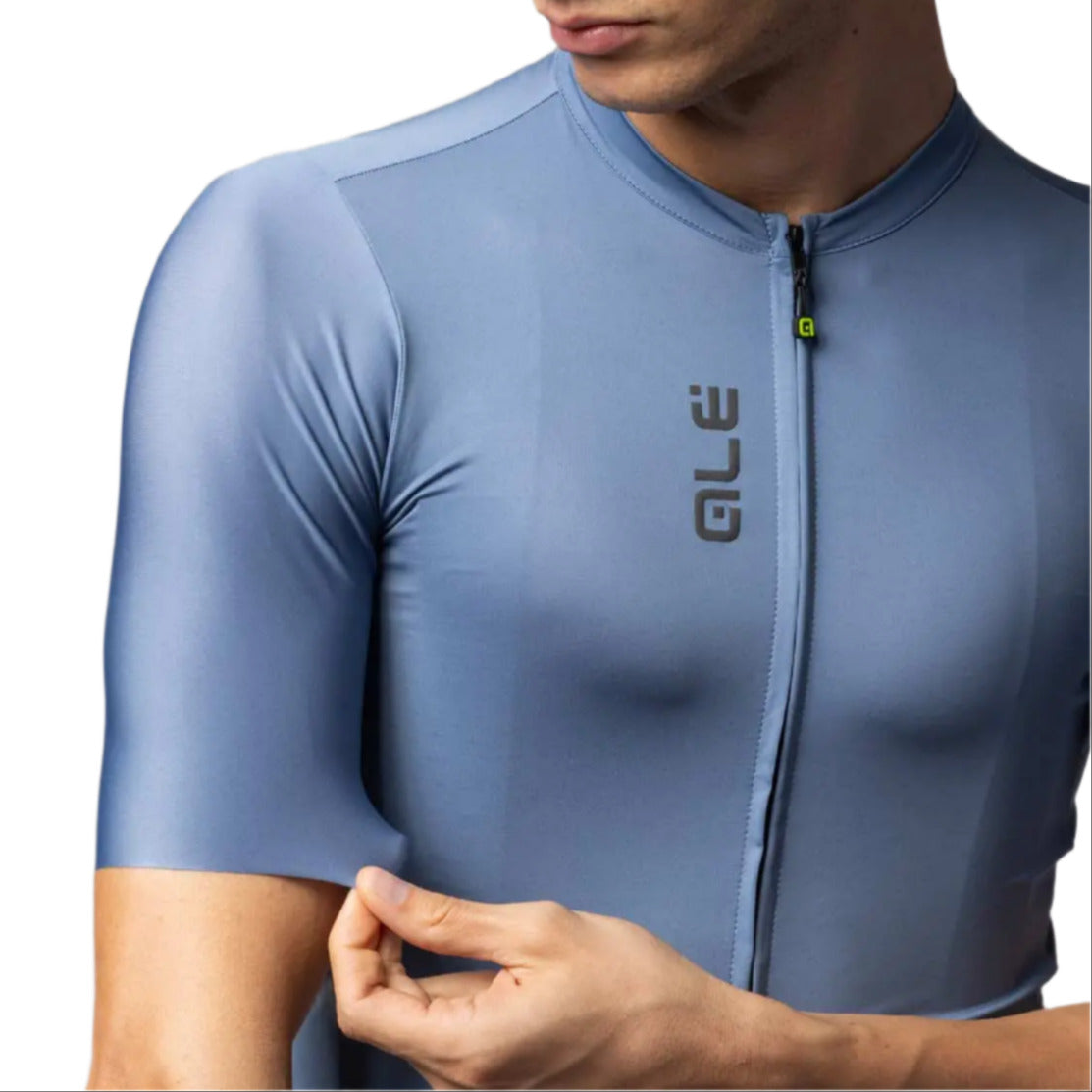 Ale Clothing Colour Block SS25 Pragma Short Sleeves Jersey Light / Blue - FREE UK Shipping, FREE 365 Day Returns | Moto Central