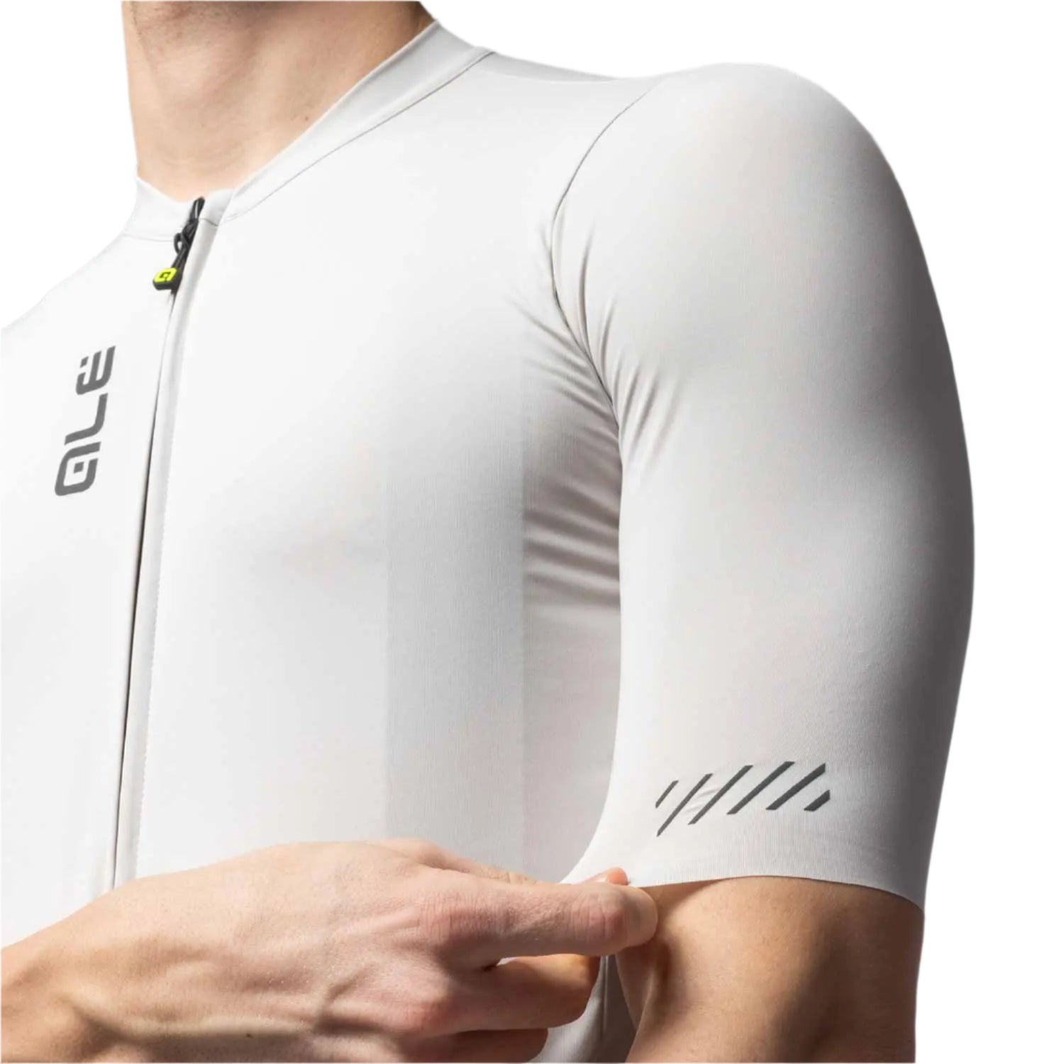 Ale Clothing Colour Block Off Road Pragma SS25 Short Sleeves Jersey Grey - FREE UK Shipping, FREE 365 Day Returns | Moto Central