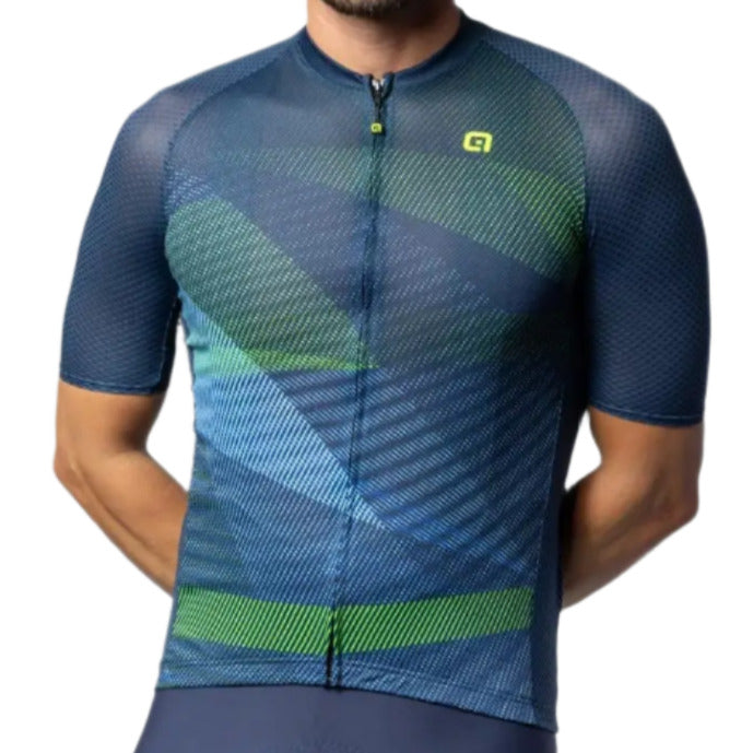 Ale Clothing Connect Pragma Short Sleeves Jersey Blue - FREE UK Shipping, FREE 365 Day Returns | Moto Central