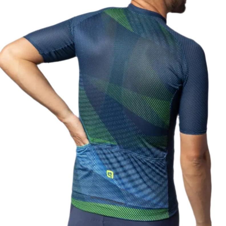 Ale Clothing Connect Pragma Short Sleeves Jersey Blue - FREE UK Shipping, FREE 365 Day Returns | Moto Central