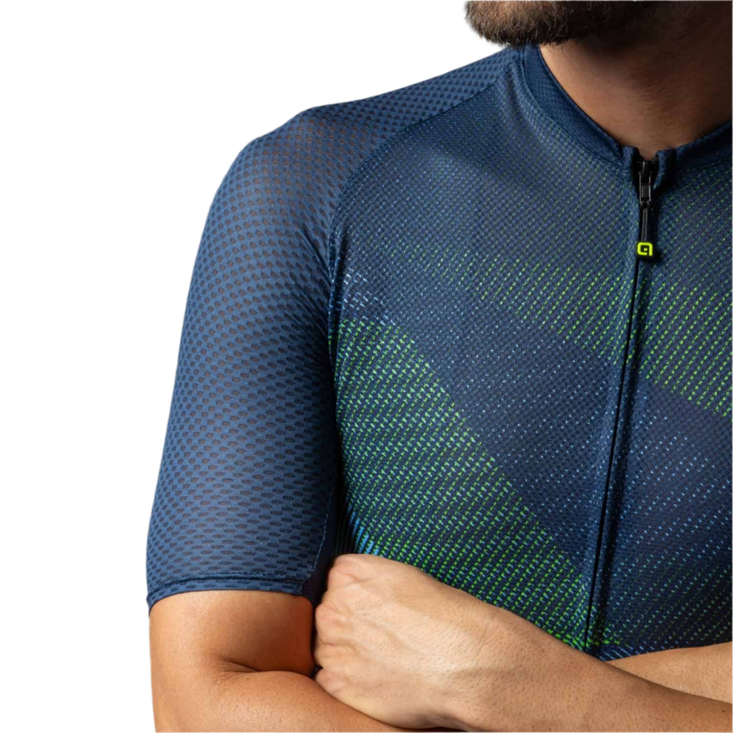 Ale Clothing Connect Pragma Short Sleeves Jersey Blue - FREE UK Shipping, FREE 365 Day Returns | Moto Central