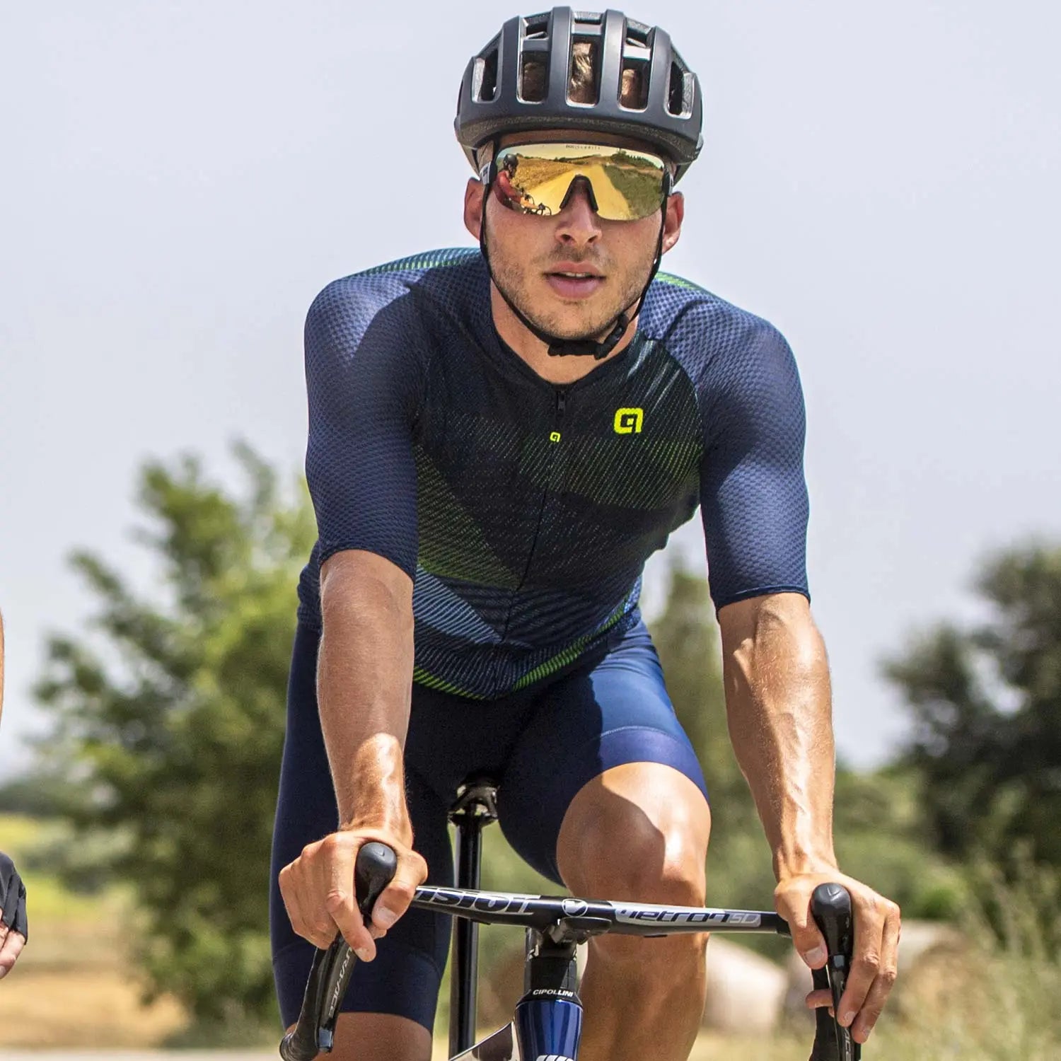 Ale Clothing Connect Pragma Short Sleeves Jersey Blue - FREE UK Shipping, FREE 365 Day Returns | Moto Central