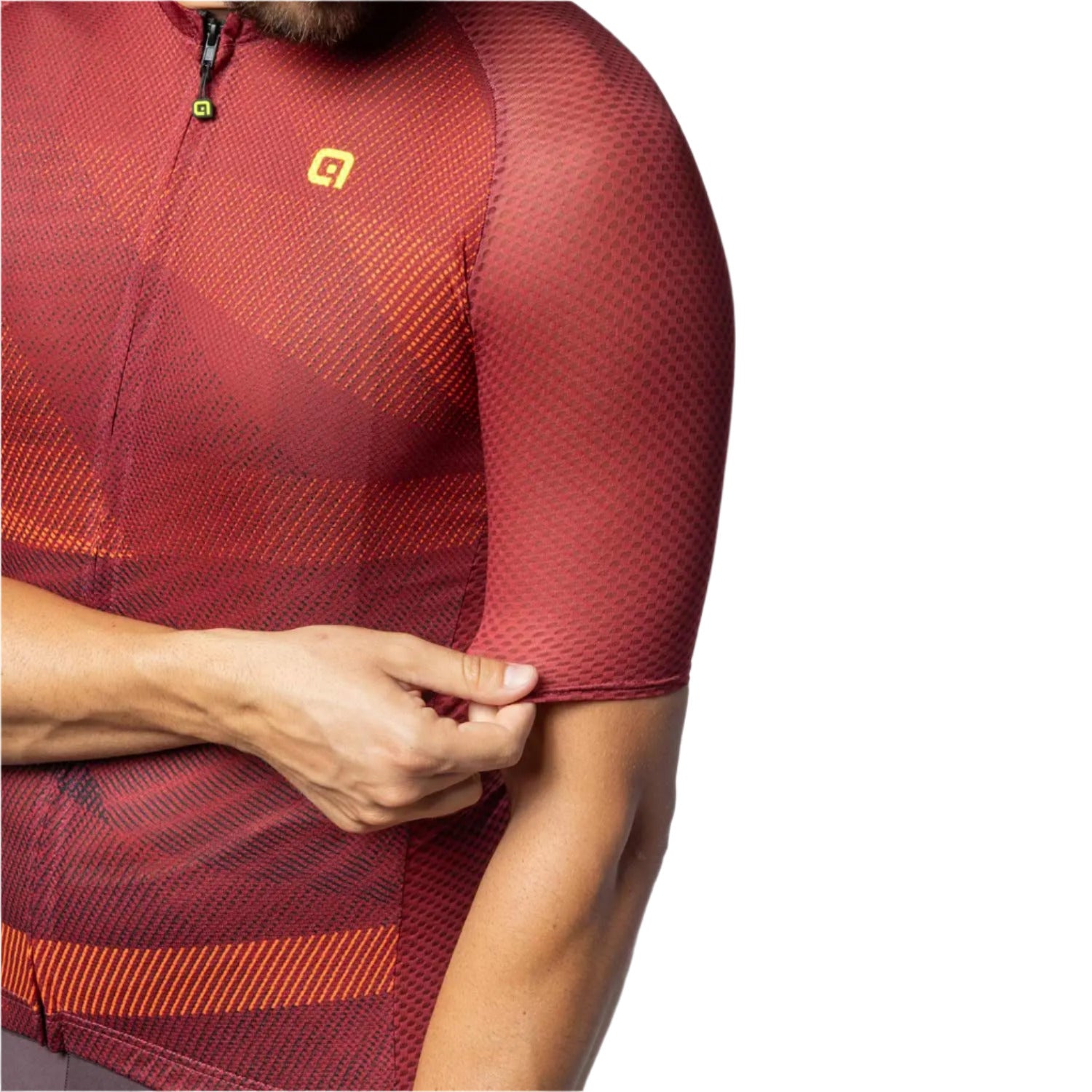 Ale Clothing Connect Pragma Short Sleeves Jersey Burgundy - FREE UK Shipping, FREE 365 Day Returns | Moto Central