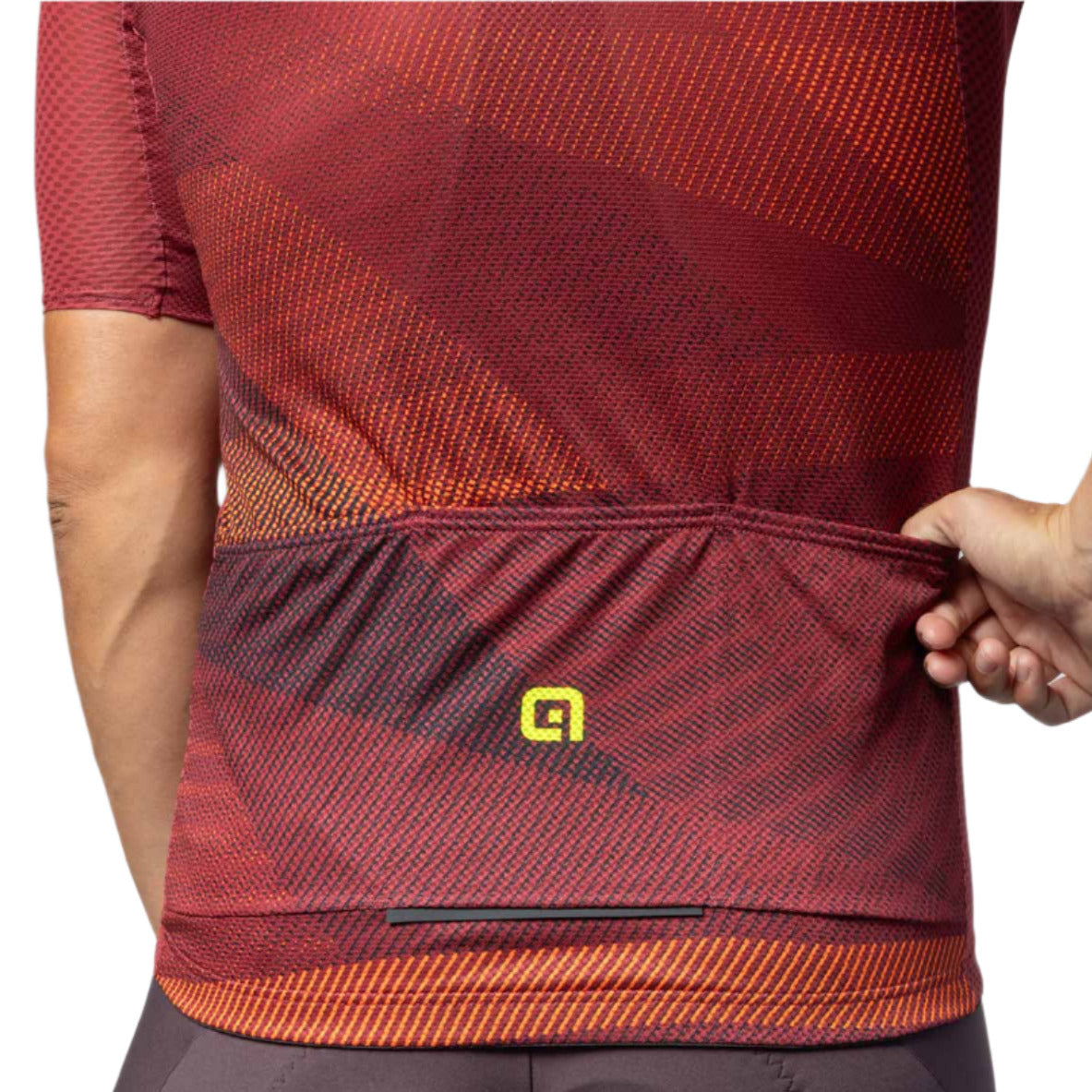 Ale Clothing Connect Pragma Short Sleeves Jersey Burgundy - FREE UK Shipping, FREE 365 Day Returns | Moto Central