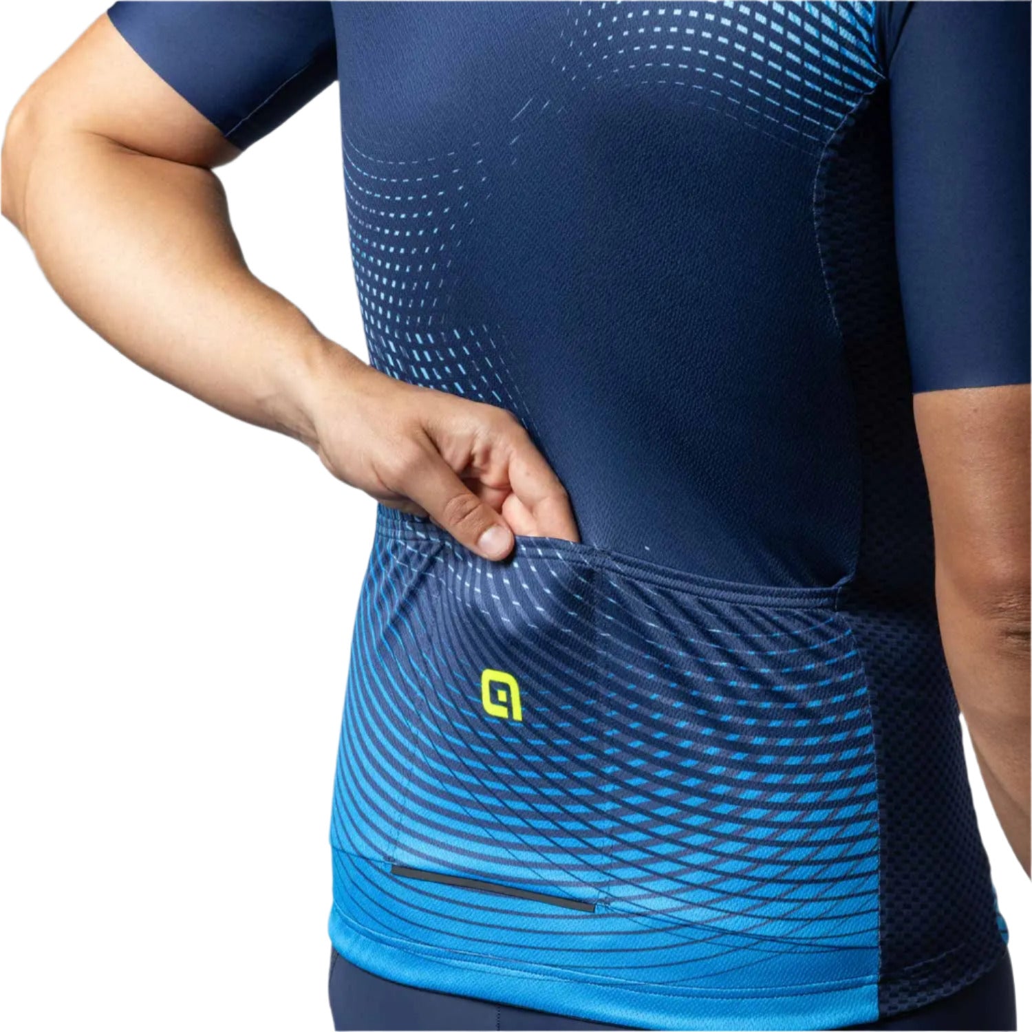 Ale Clothing Optical Pragma Short Sleeves Jersey Blue - FREE UK Shipping, FREE 365 Day Returns | Moto Central