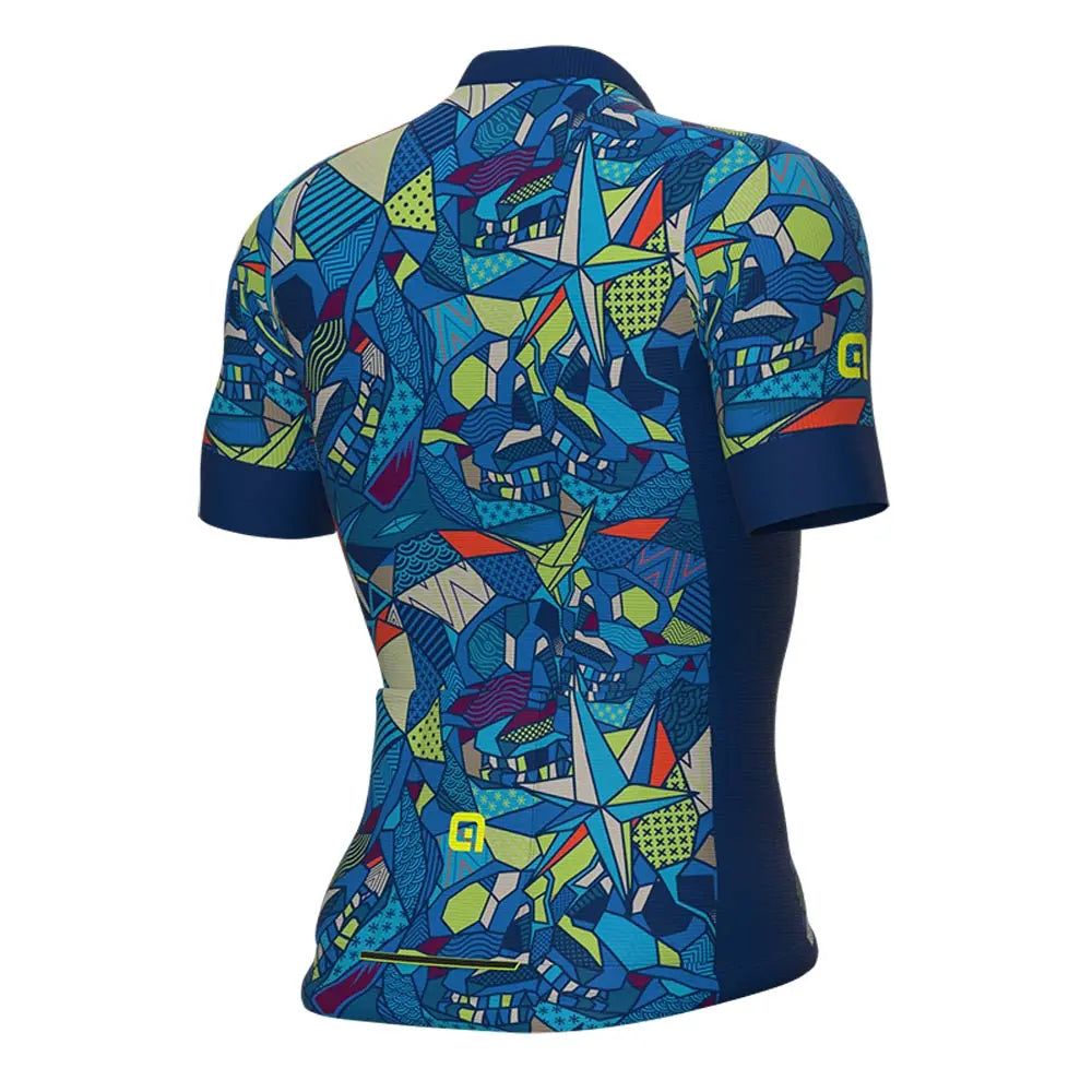 Ale Clothing Over Pragma Short Sleeves Jersey Blue - FREE UK Shipping, FREE 365 Day Returns | Moto Central