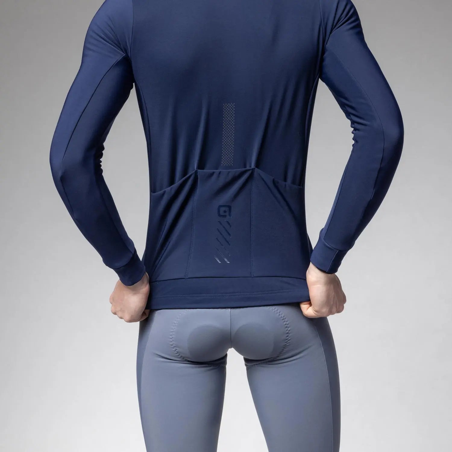 Ale Clothing Fondo 3.0 Pragma Long Sleeves Jersey Navy - FREE UK Shipping, FREE 365 Day Returns | Moto Central