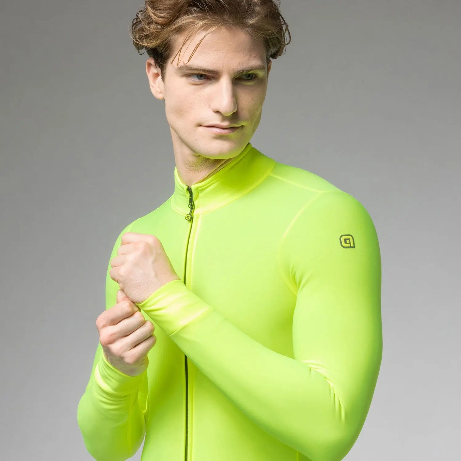 Ale Clothing Fondo 3.0 Pragma Long Sleeves Jersey Yellow - FREE UK Shipping, FREE 365 Day Returns | Moto Central