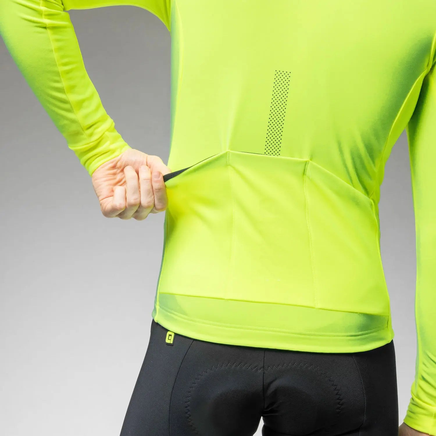 Ale Clothing Fondo 3.0 Pragma Long Sleeves Jersey Yellow - FREE UK Shipping, FREE 365 Day Returns | Moto Central