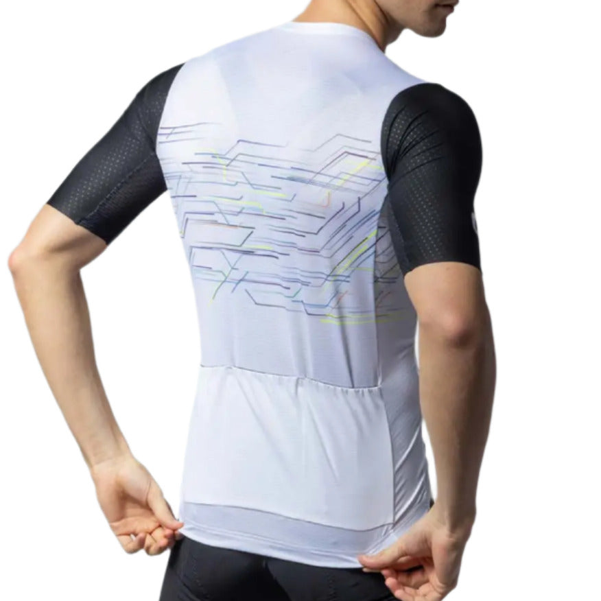 Ale Clothing Megabyte PR-E Short Sleeves Jersey White - FREE UK Shipping, FREE 365 Day Returns | Moto Central