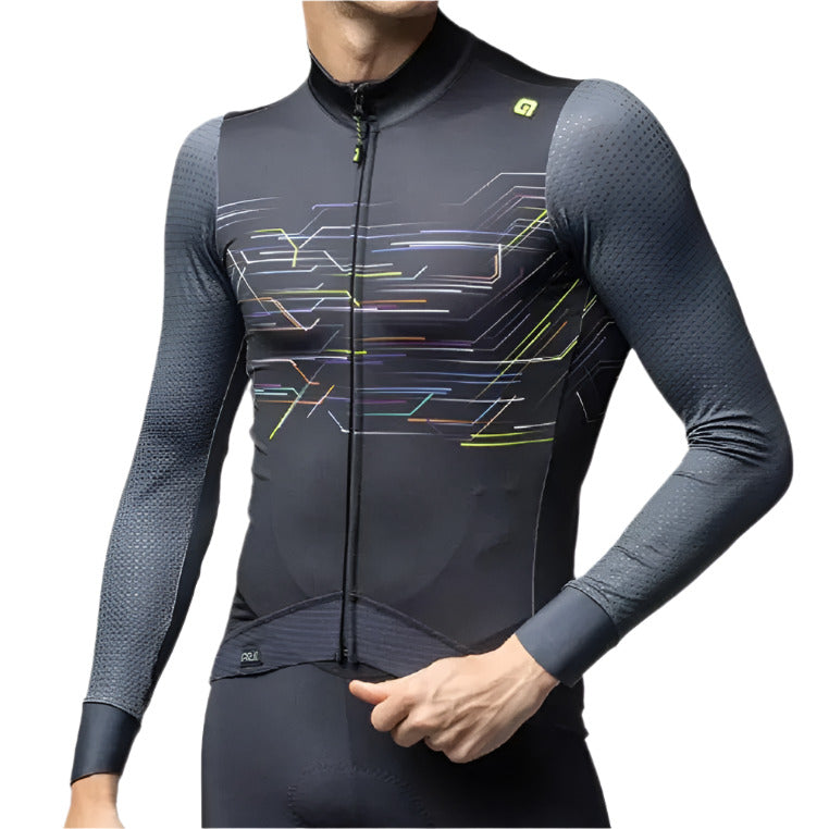 Ale Clothing Megabyte PR-E Long Sleeves Jersey Black - FREE UK Shipping, FREE 365 Day Returns | Moto Central