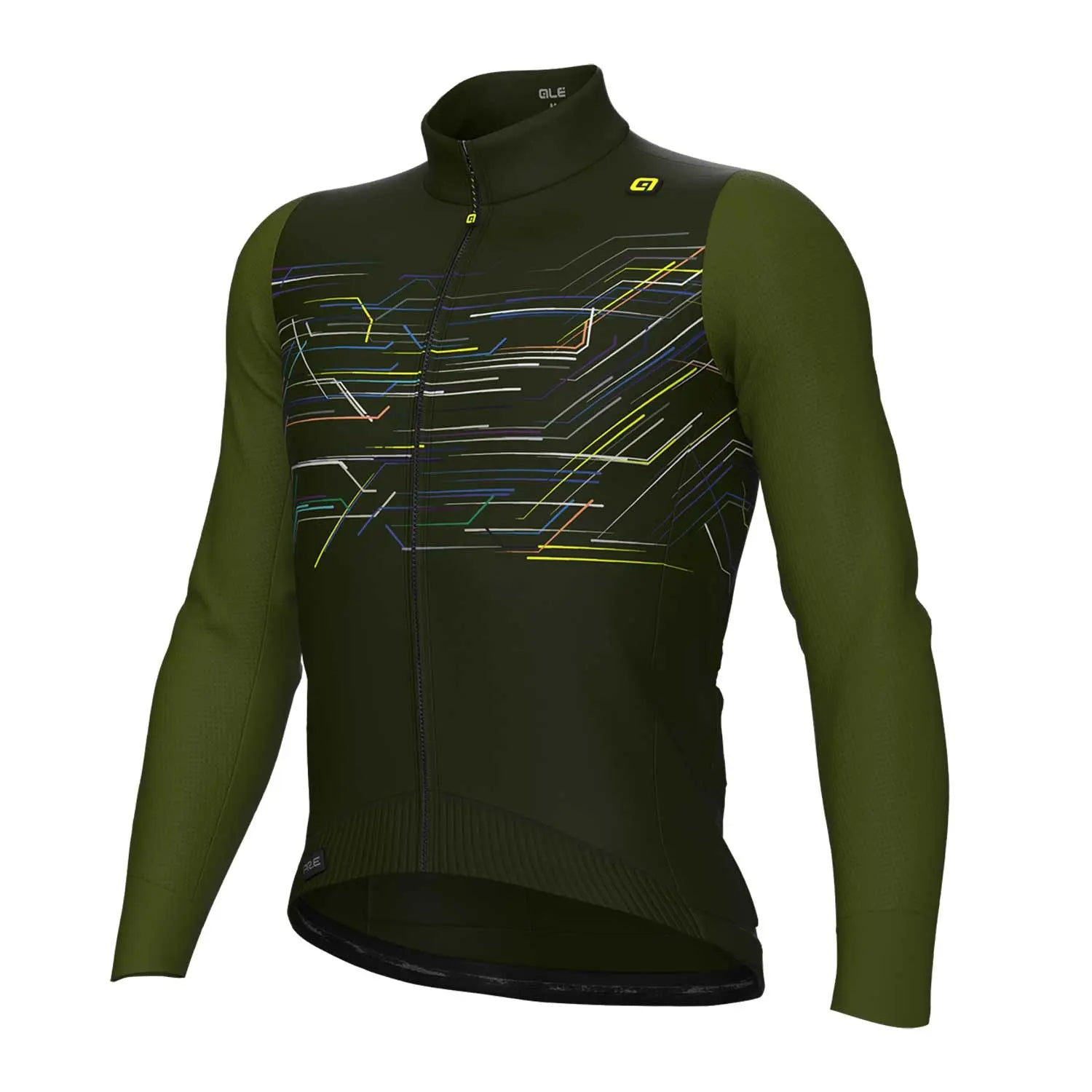 Ale Clothing Megabyte PR-E Long Sleeves Jersey Green - FREE UK Shipping, FREE 365 Day Returns | Moto Central
