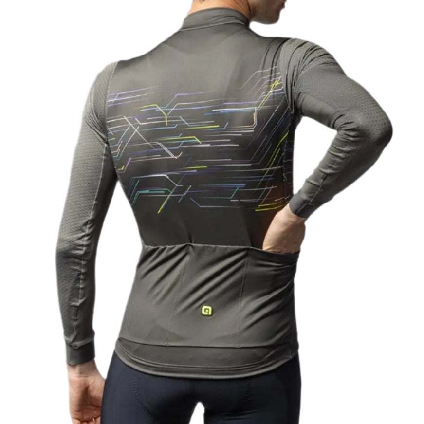 Ale Clothing Megabyte PR-E Long Sleeves Jersey Green - FREE UK Shipping, FREE 365 Day Returns | Moto Central