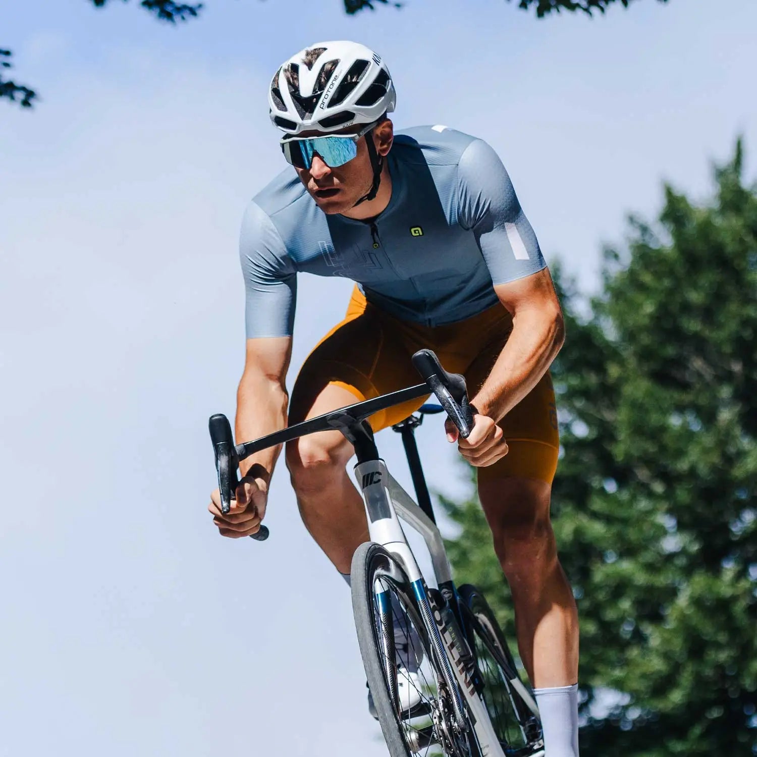 Ale Clothing Follow Me PR-E Short Sleeves Jersey Light / Blue - FREE UK Shipping, FREE 365 Day Returns | Moto Central