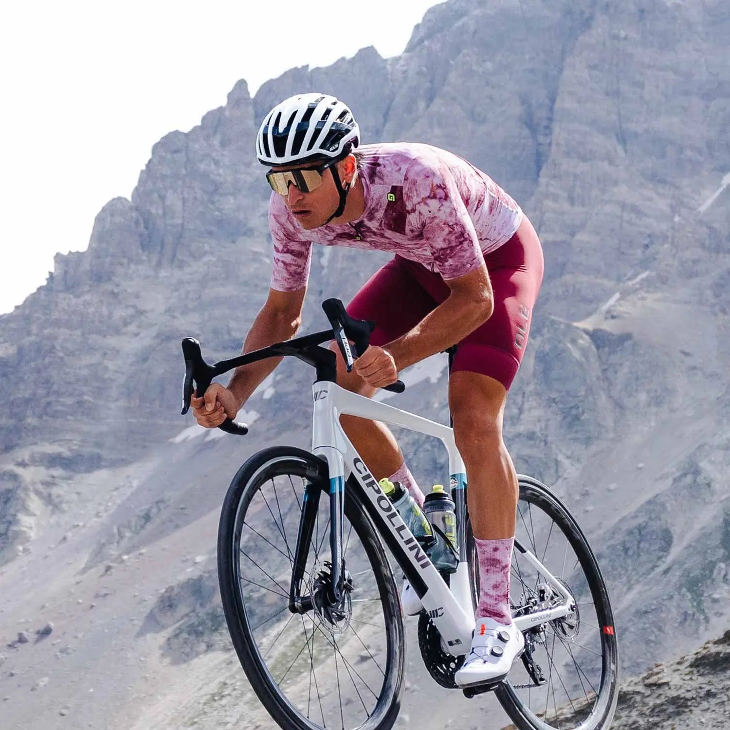 Ale Clothing Marble PR-E Short Sleeves Jersey Pink - FREE UK Shipping, FREE 365 Day Returns | Moto Central