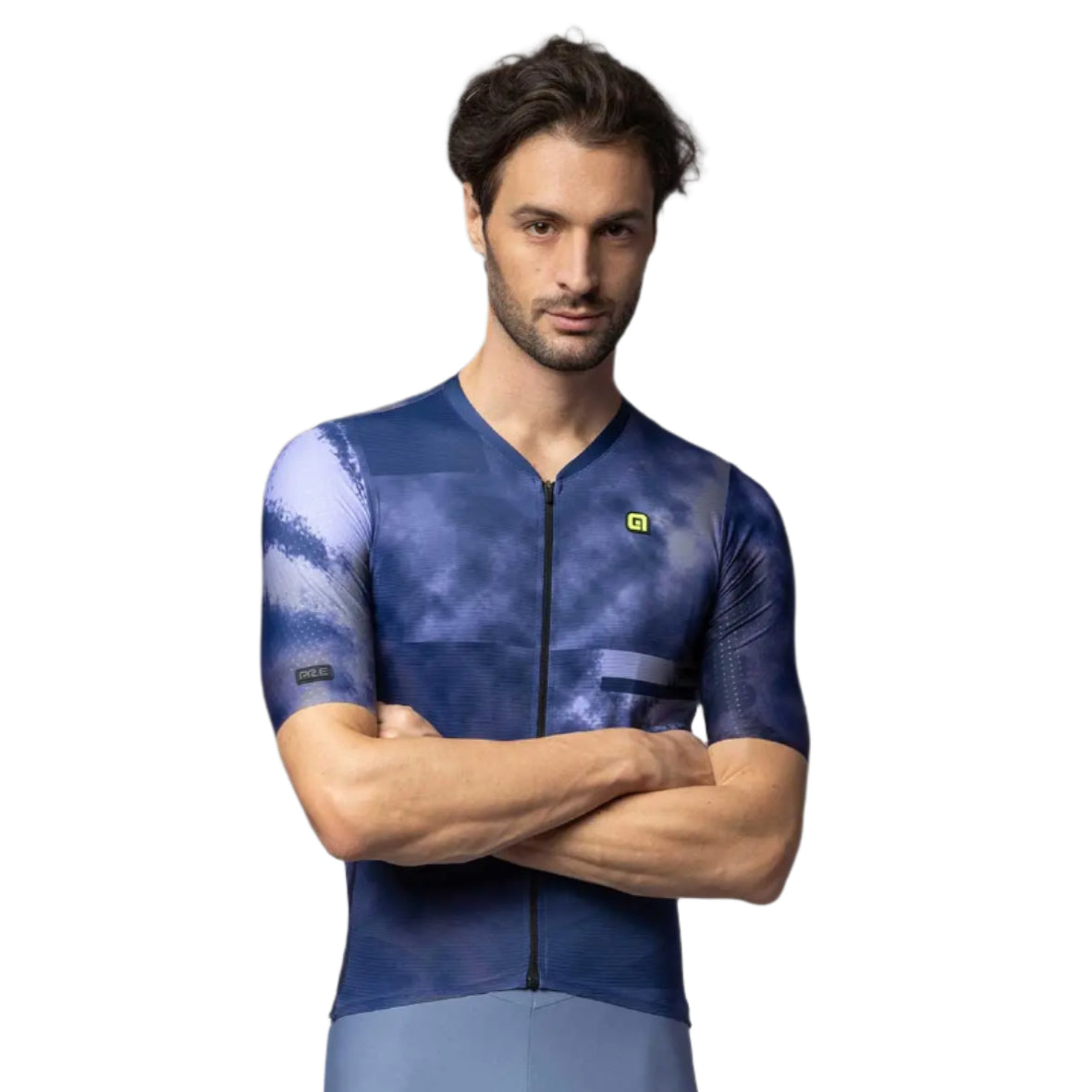 Ale Clothing Atmosphera PR-E Short Sleeves Jersey Navy - FREE UK Shipping, FREE 365 Day Returns | Moto Central