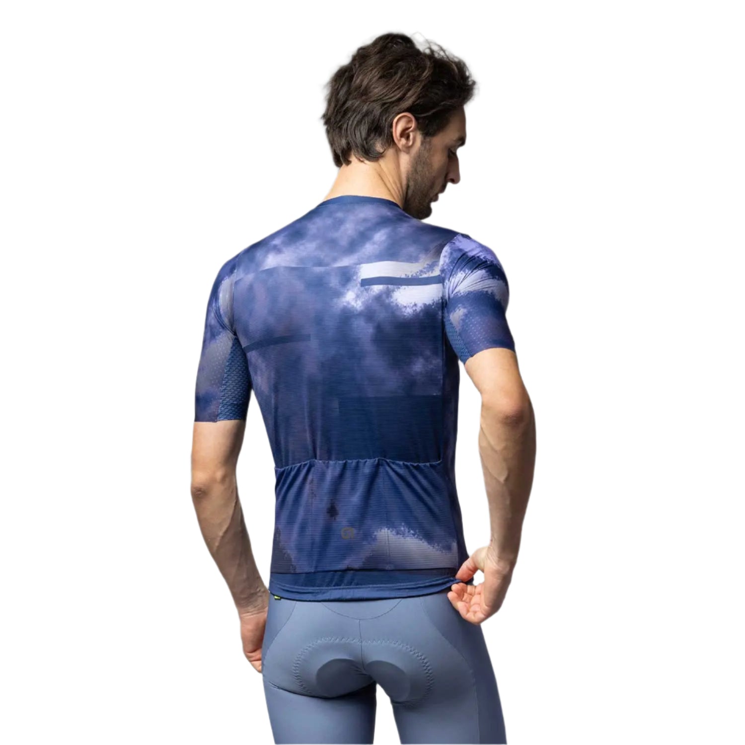 Ale Clothing Atmosphera PR-E Short Sleeves Jersey Navy - FREE UK Shipping, FREE 365 Day Returns | Moto Central