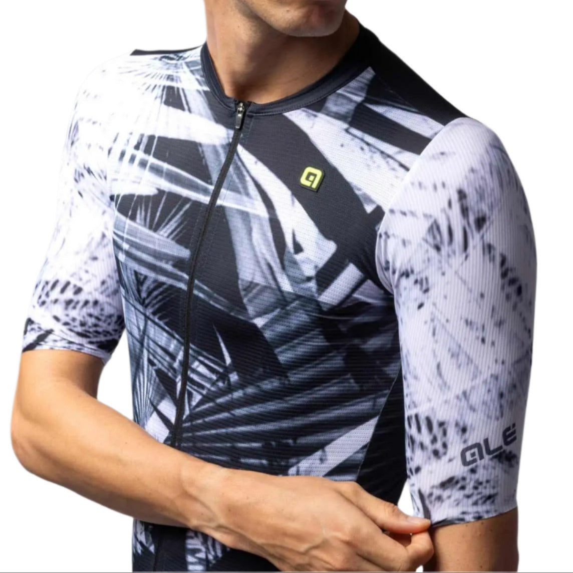 Ale Clothing Palm PR-E Short Sleeves Jersey Black / White - FREE UK Shipping, FREE 365 Day Returns | Moto Central