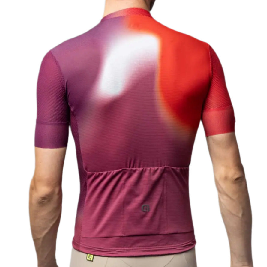Ale Clothing Flash PR-E Short Sleeves Jersey Burgundy - FREE UK Shipping, FREE 365 Day Returns | Moto Central