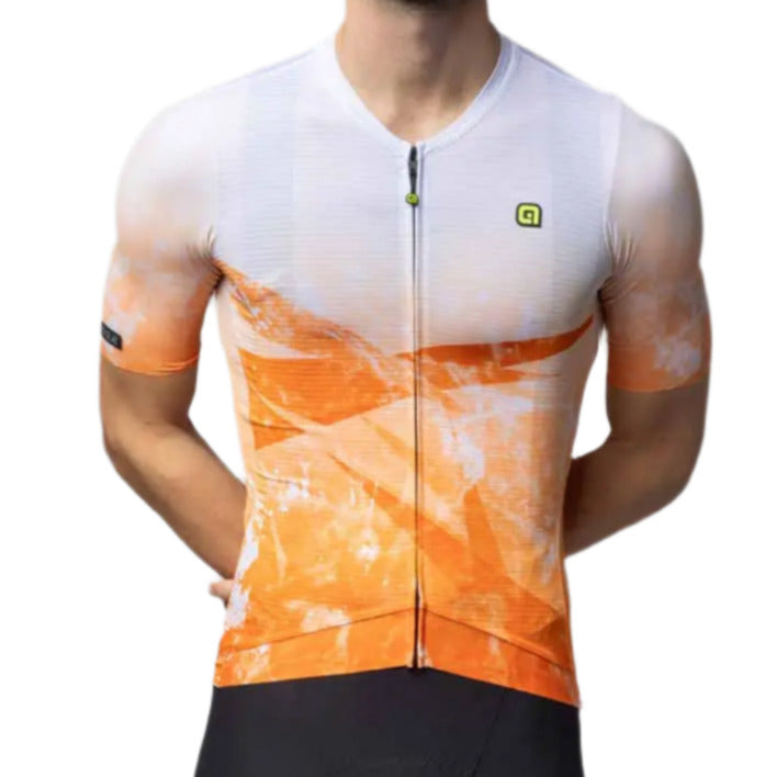 Ale Clothing Quartz PR-E Short Sleeves Jersey Orange - FREE UK Shipping, FREE 365 Day Returns | Moto Central