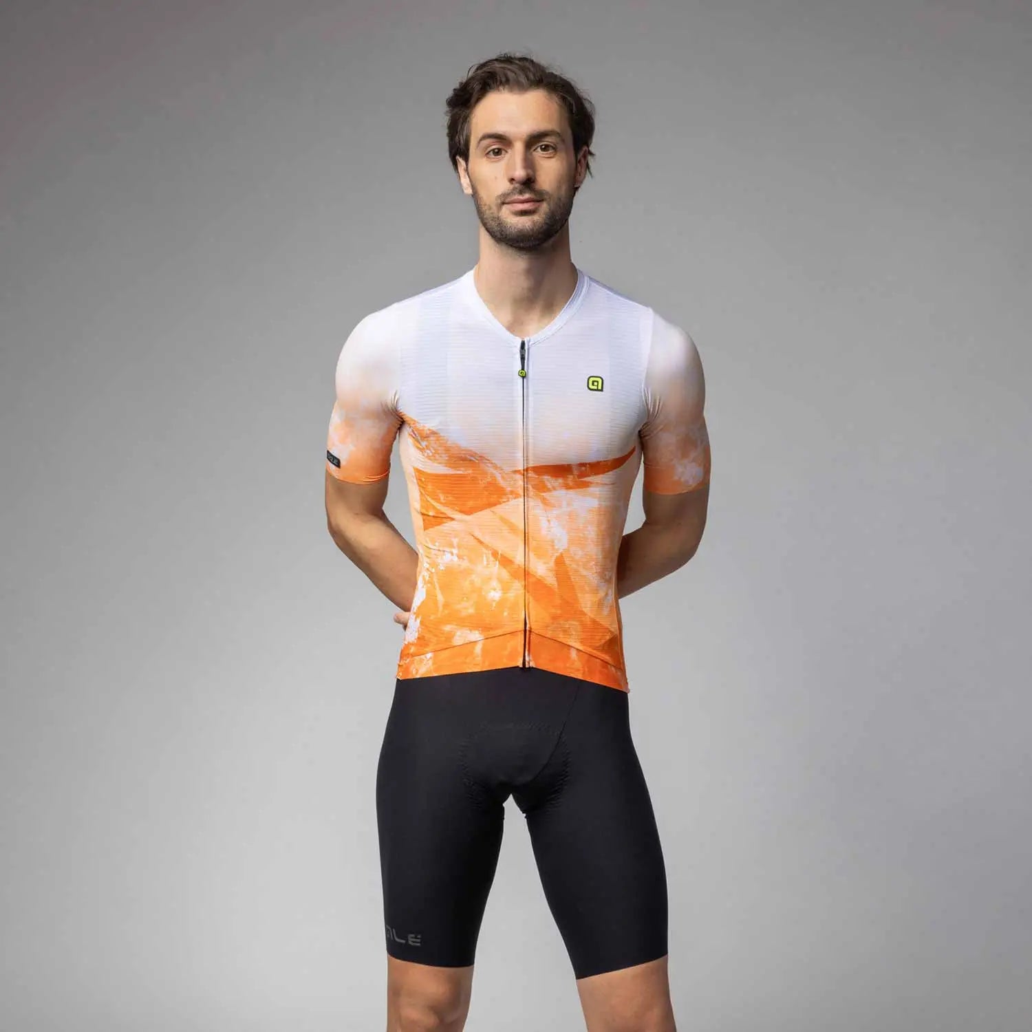 Ale Clothing Quartz PR-E Short Sleeves Jersey Orange - FREE UK Shipping, FREE 365 Day Returns | Moto Central