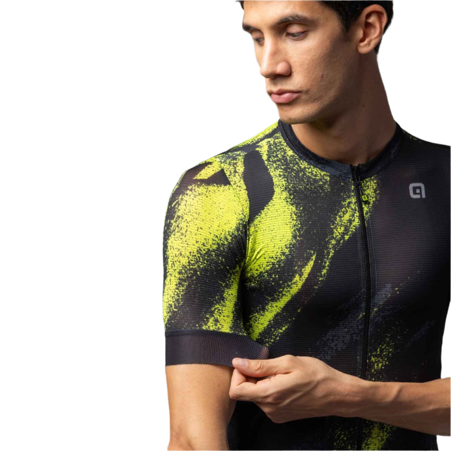 Ale Clothing Trace Pragma Short Sleeves Jersey Black Green - FREE UK Shipping, FREE 365 Day Returns | Moto Central