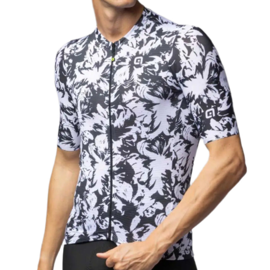 Ale Clothing Essenza Pragma Short Sleeves Jersey Black / White - FREE UK Shipping, FREE 365 Day Returns | Moto Central