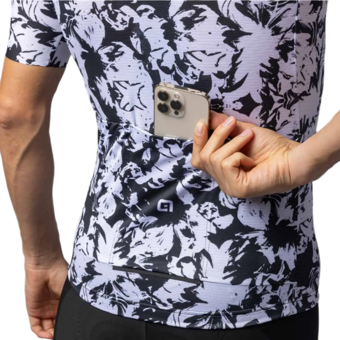 Ale Clothing Essenza Pragma Short Sleeves Jersey Black / White - FREE UK Shipping, FREE 365 Day Returns | Moto Central