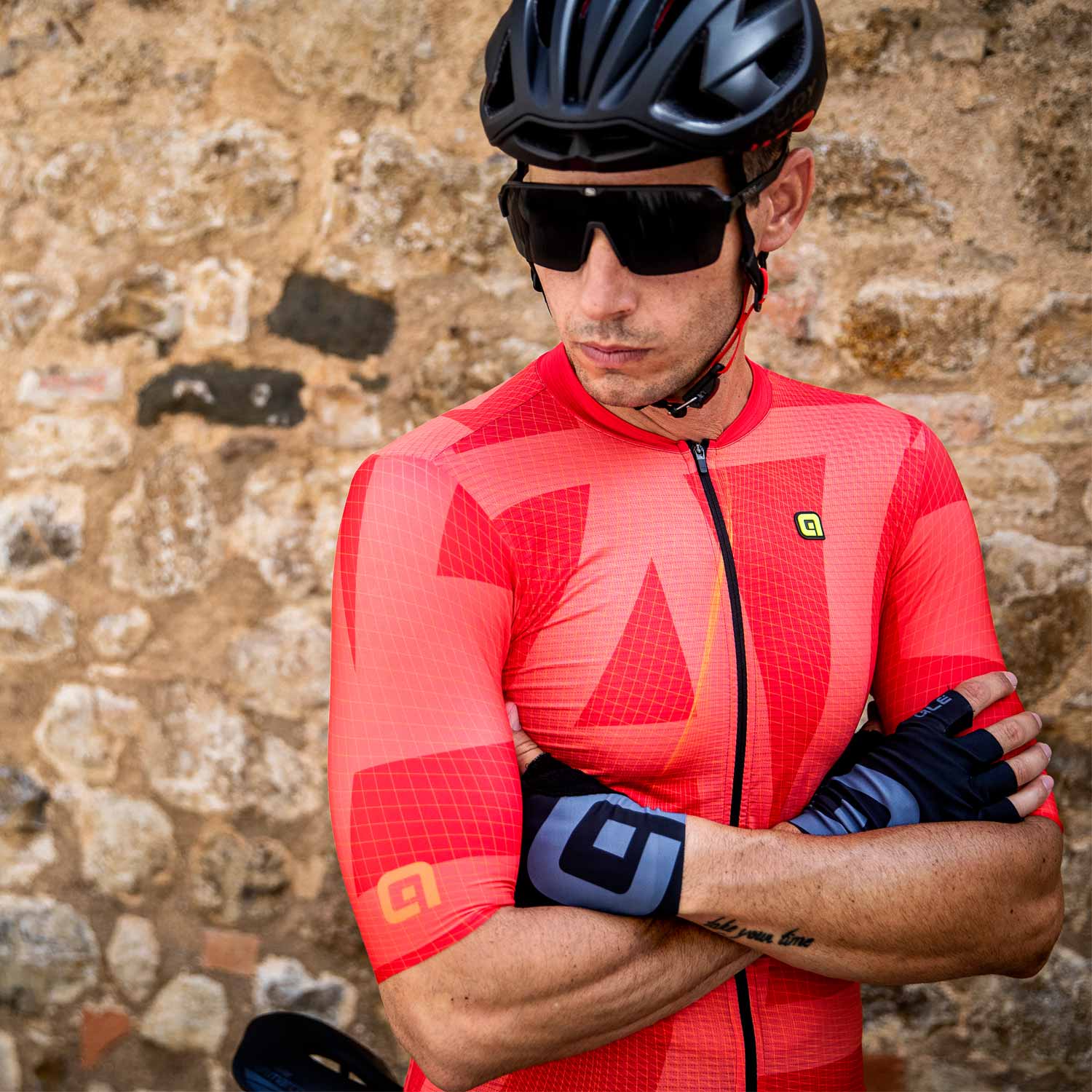 Ale Clothing Synergy PR-E Short Sleeves Jersey Red - FREE UK Shipping, FREE 365 Day Returns | Moto Central