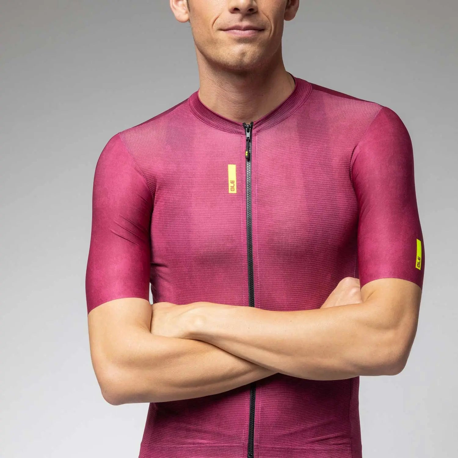 Ale Clothing Deep Pragma Short Sleeves Jersey Purple - FREE UK Shipping, FREE 365 Day Returns | Moto Central