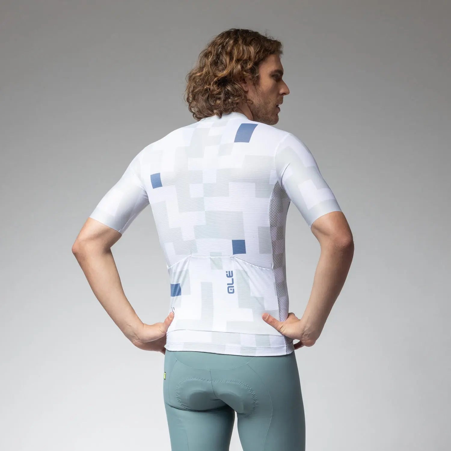 Ale Clothing Pixel Pragma Short Sleeves Jersey White - FREE UK Shipping, FREE 365 Day Returns | Moto Central