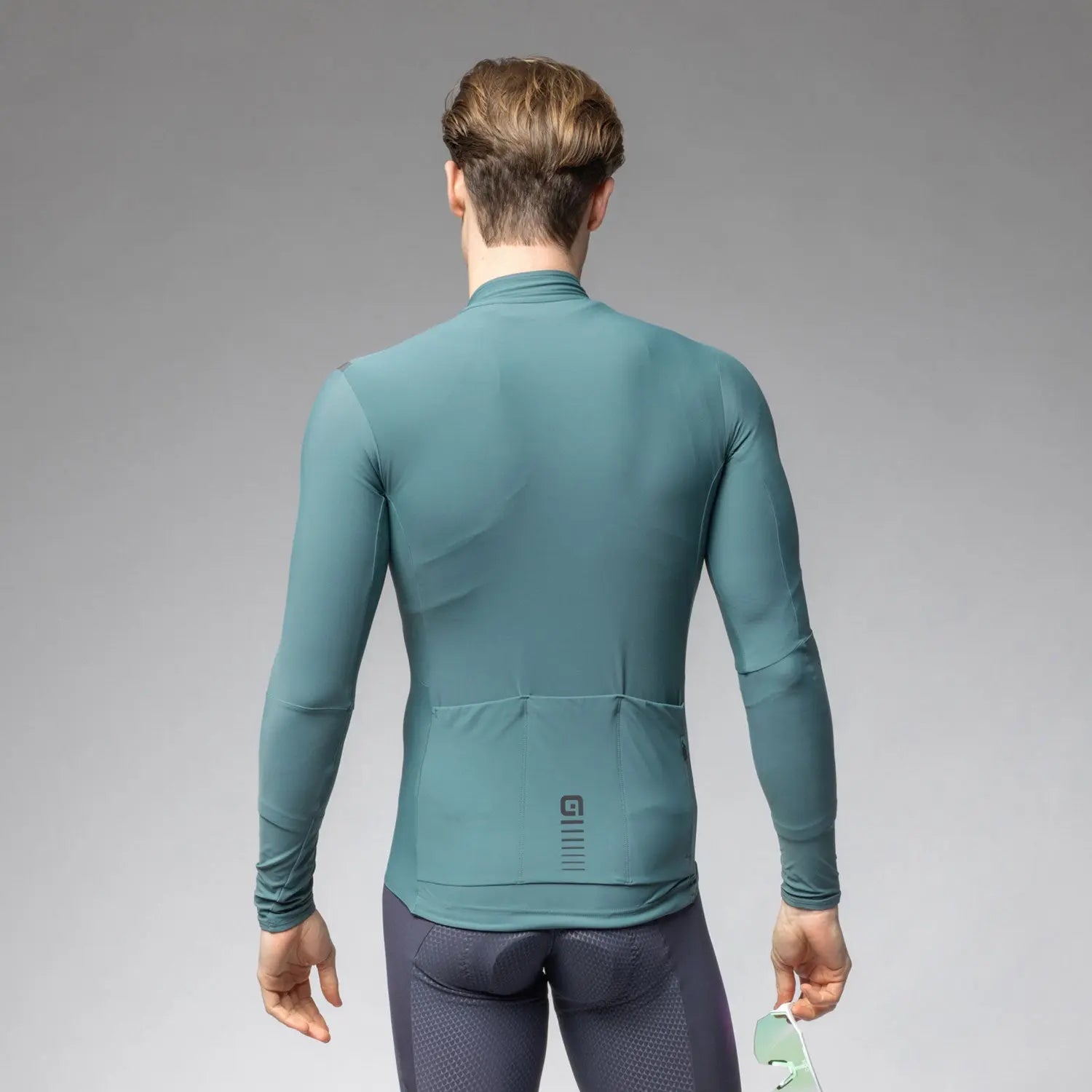 Ale Clothing Warm Race R-EV1 Long Sleeves Jersey Green - FREE UK Shipping, FREE 365 Day Returns | Moto Central