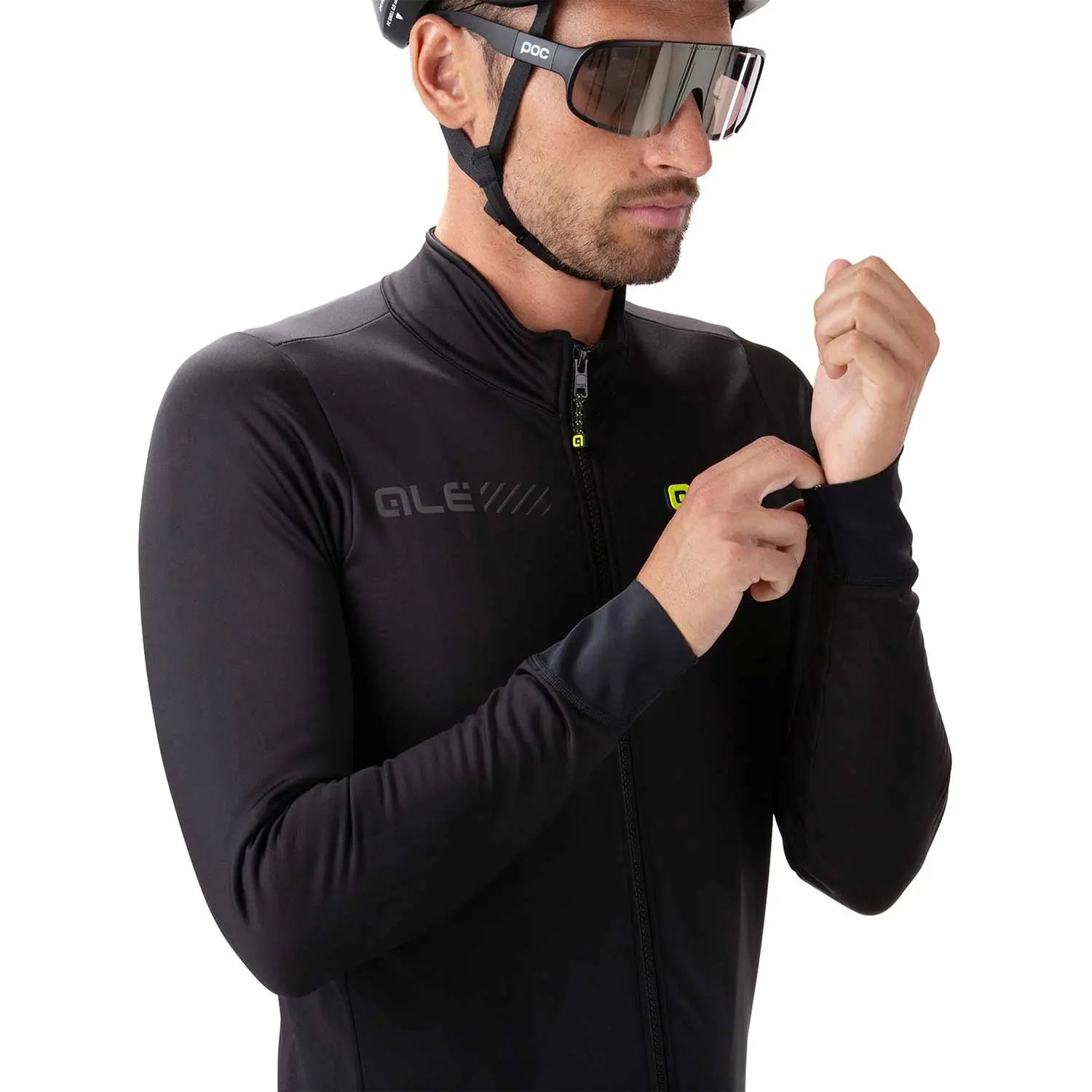 Ale Clothing Fondo 2.0 Solid Jacket Black - FREE UK Shipping, FREE 365 Day Returns | Moto Central