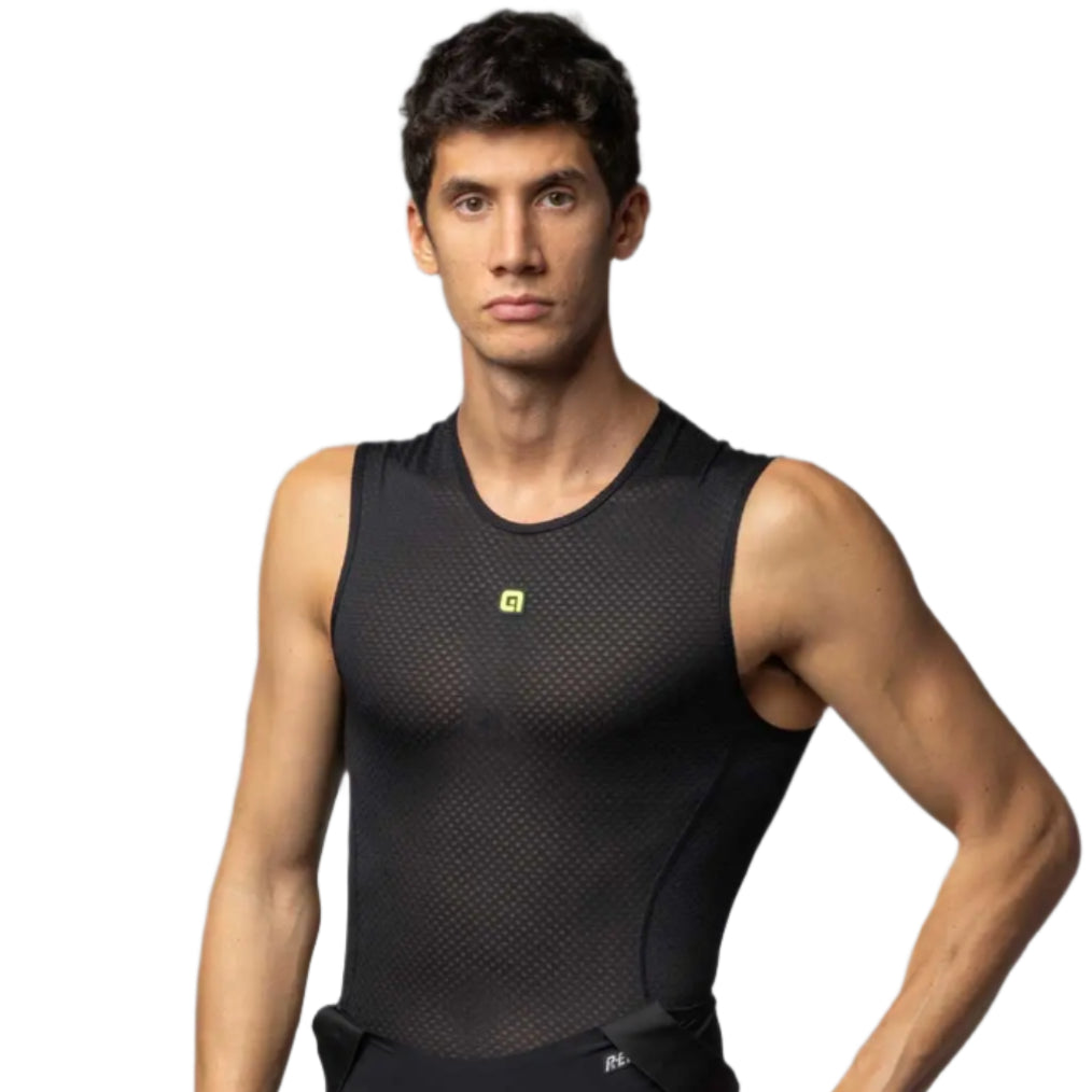 Ale Clothing Velo Active Intimo Sleeveless Base Layer Black - FREE UK Shipping, FREE 365 Day Returns | Moto Central