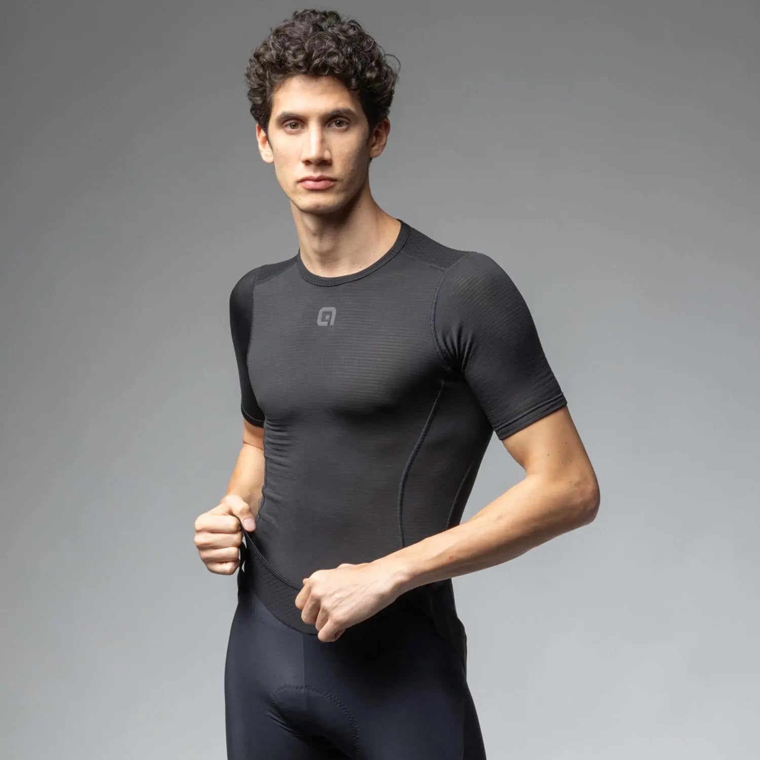Ale Clothing Grid Intimo Short Sleeves Base Layer Black - FREE UK Shipping, FREE 365 Day Returns | Moto Central