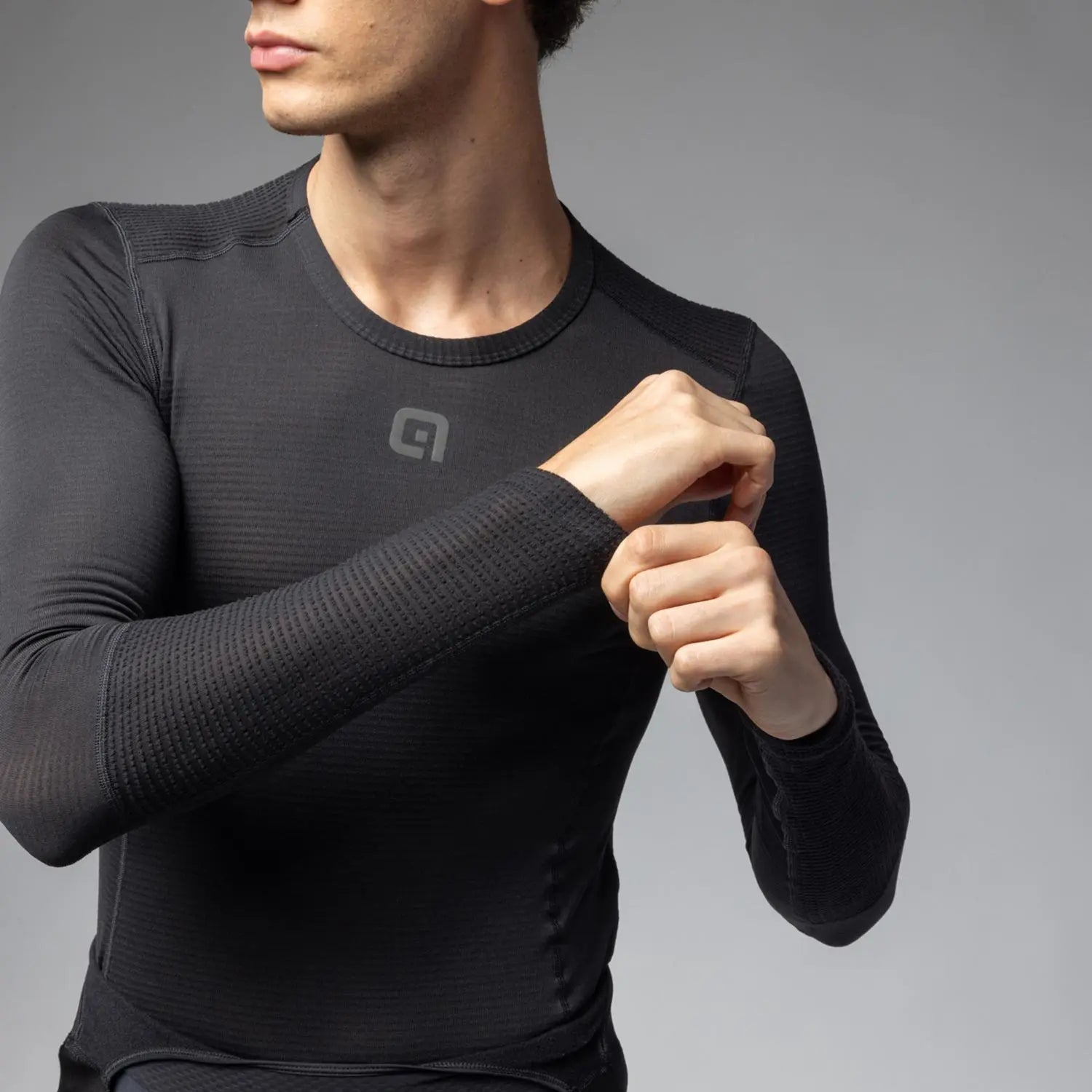 Ale Clothing Grid Intimo Long Sleeves Base Layer Black - FREE UK Shipping, FREE 365 Day Returns | Moto Central