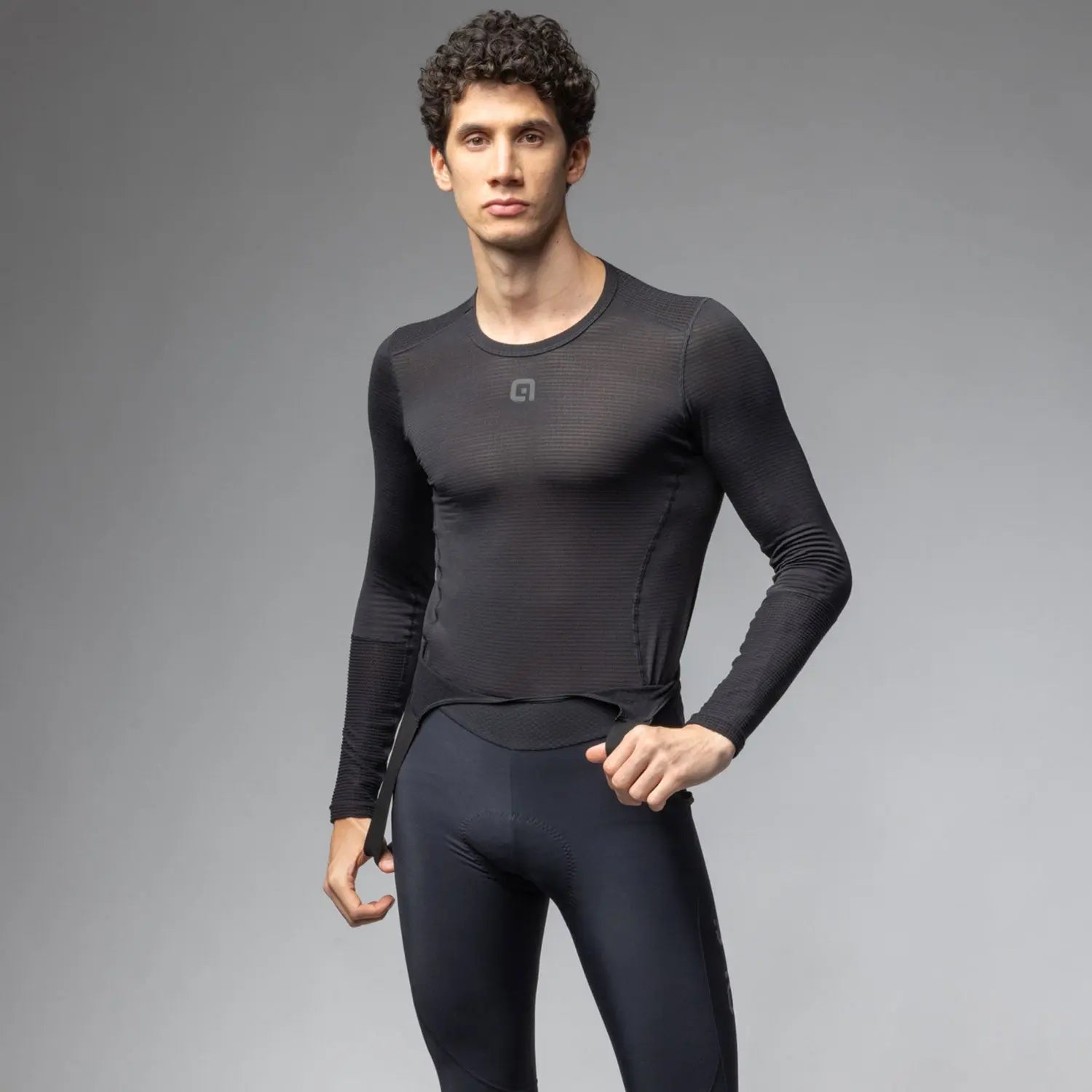 Ale Clothing Grid Intimo Long Sleeves Base Layer Black - FREE UK Shipping, FREE 365 Day Returns | Moto Central