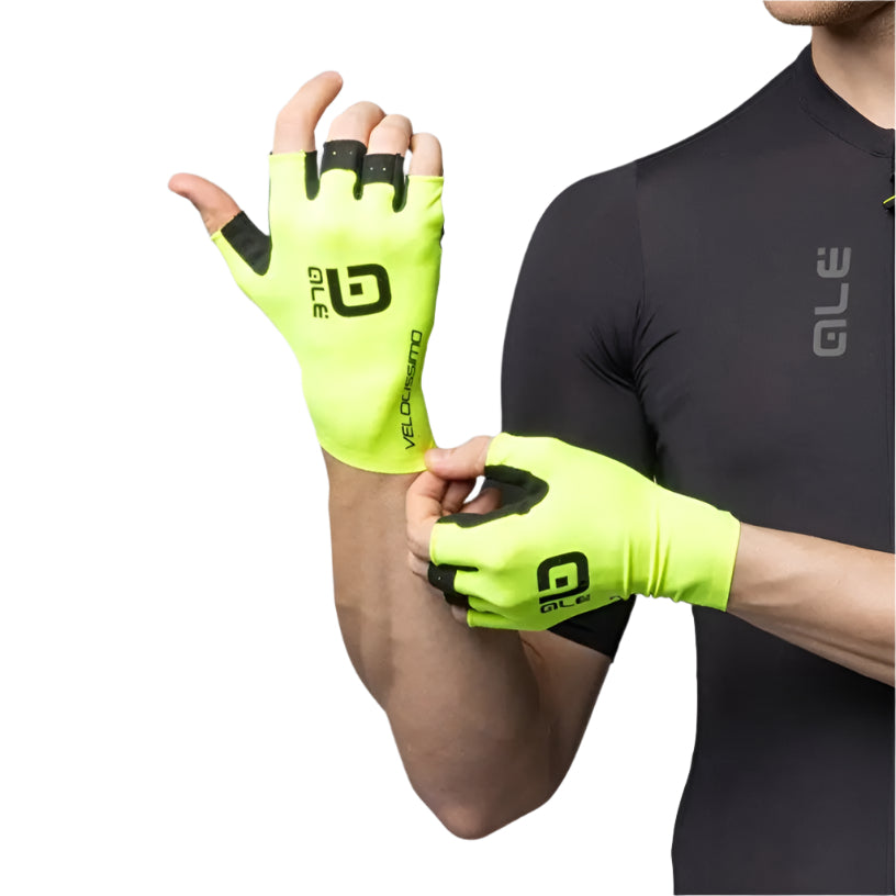 Ale Clothing Velocissimo Summer Mitts Fluo / Black - FREE UK Shipping, FREE 365 Day Returns | Moto Central