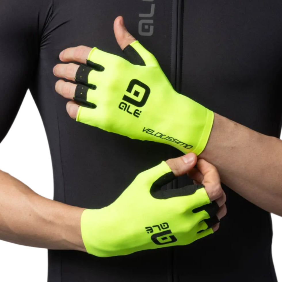 Ale Clothing Velocissimo Summer Mitts Fluo / Black - FREE UK Shipping, FREE 365 Day Returns | Moto Central