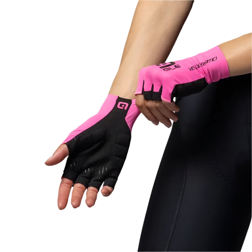Ale Clothing Velocissimo Summer Mitts Pink / Black - FREE UK Shipping, FREE 365 Day Returns | Moto Central