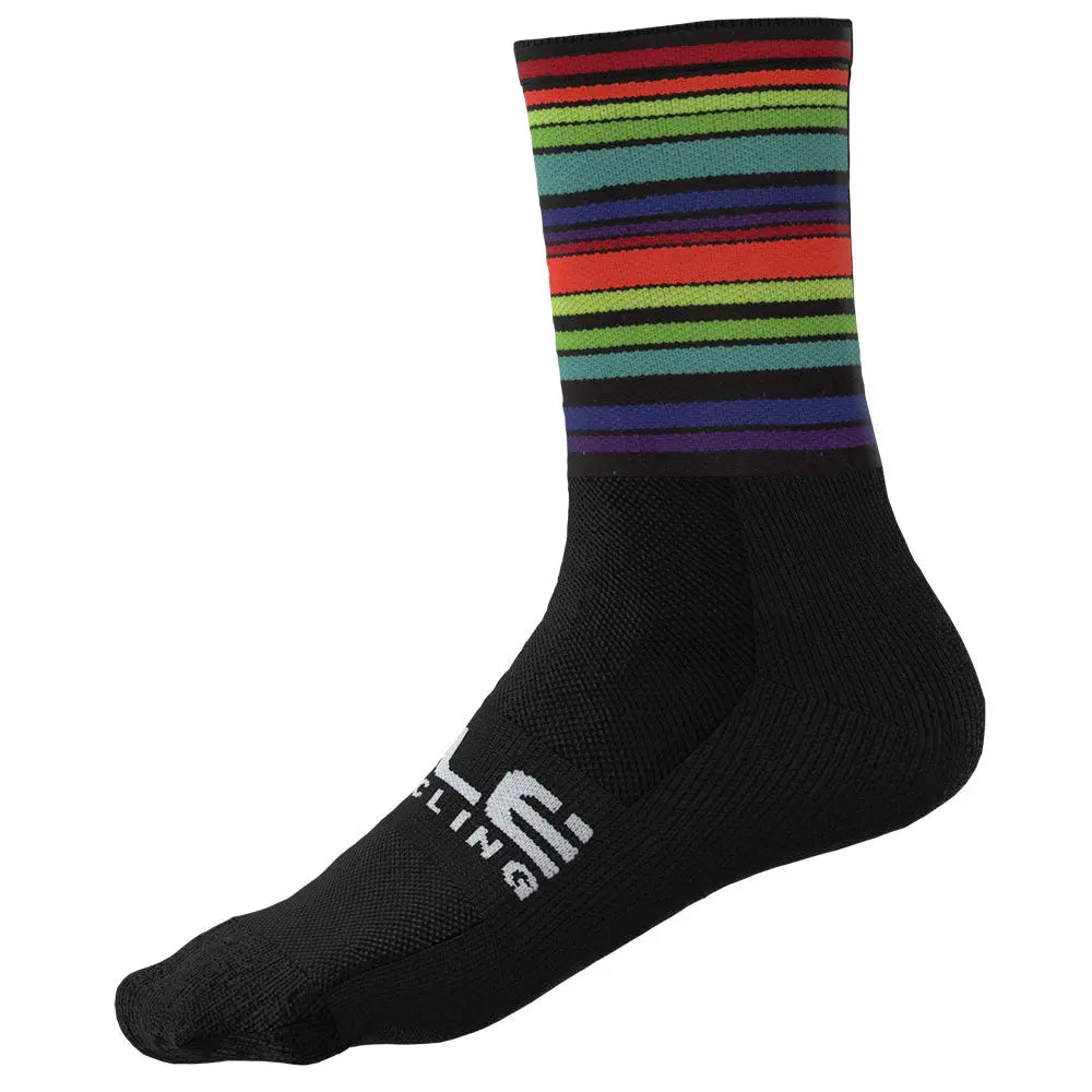 Ale Clothing Flash Q-Skin 16 CM Socks Black - FREE UK Shipping, FREE 365 Day Returns | Moto Central