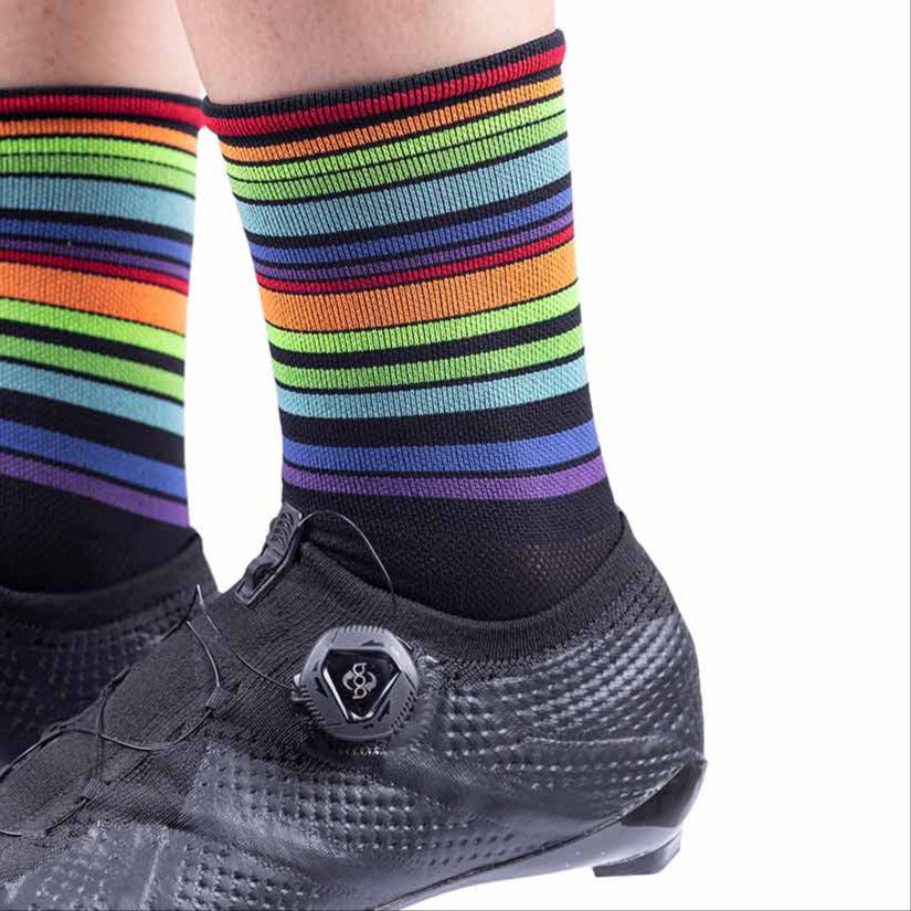 Ale Clothing Flash Q-Skin 16 CM Socks Black - FREE UK Shipping, FREE 365 Day Returns | Moto Central