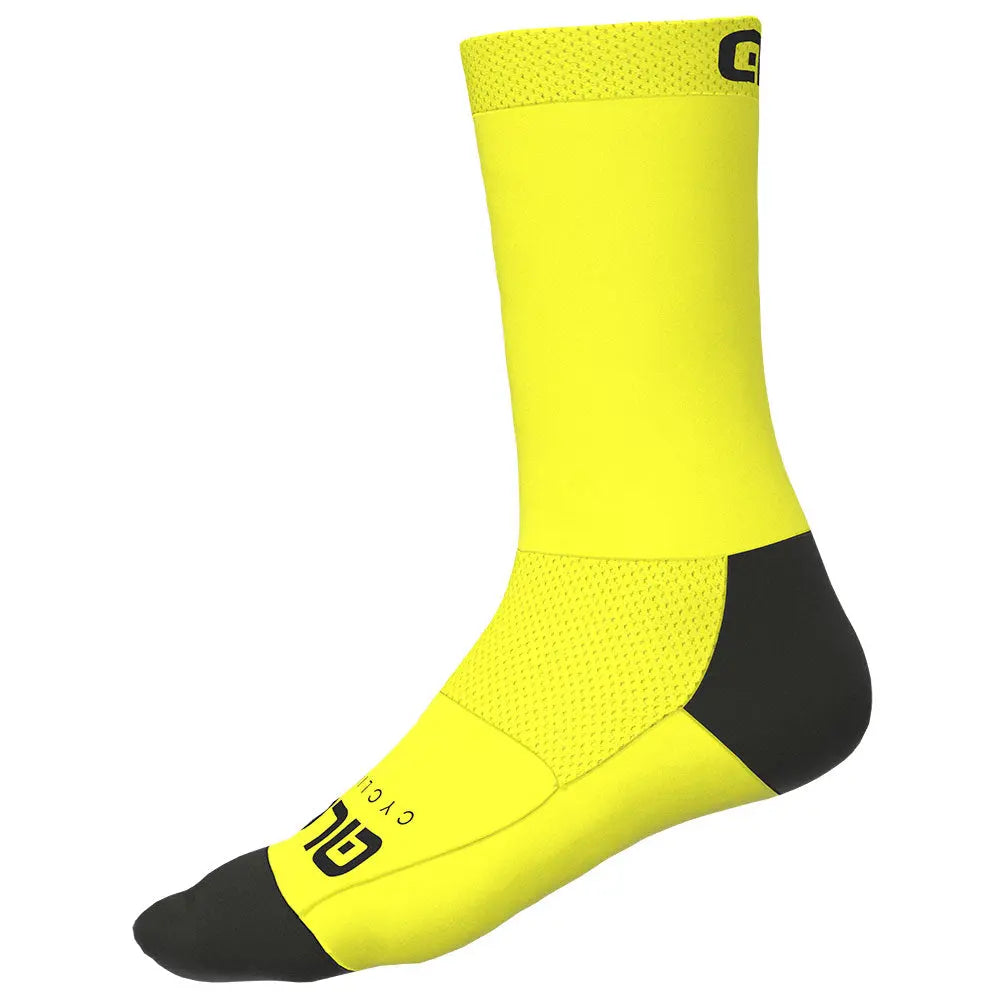 Ale Clothing Team Q-Skin 18 CM Socks Yellow - FREE UK Shipping, FREE 365 Day Returns | Moto Central